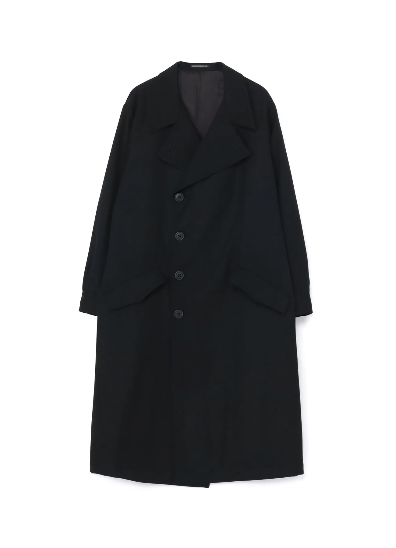ARMY GABARDINE HEM CUFFS COAT sold by Yohji Yamamoto