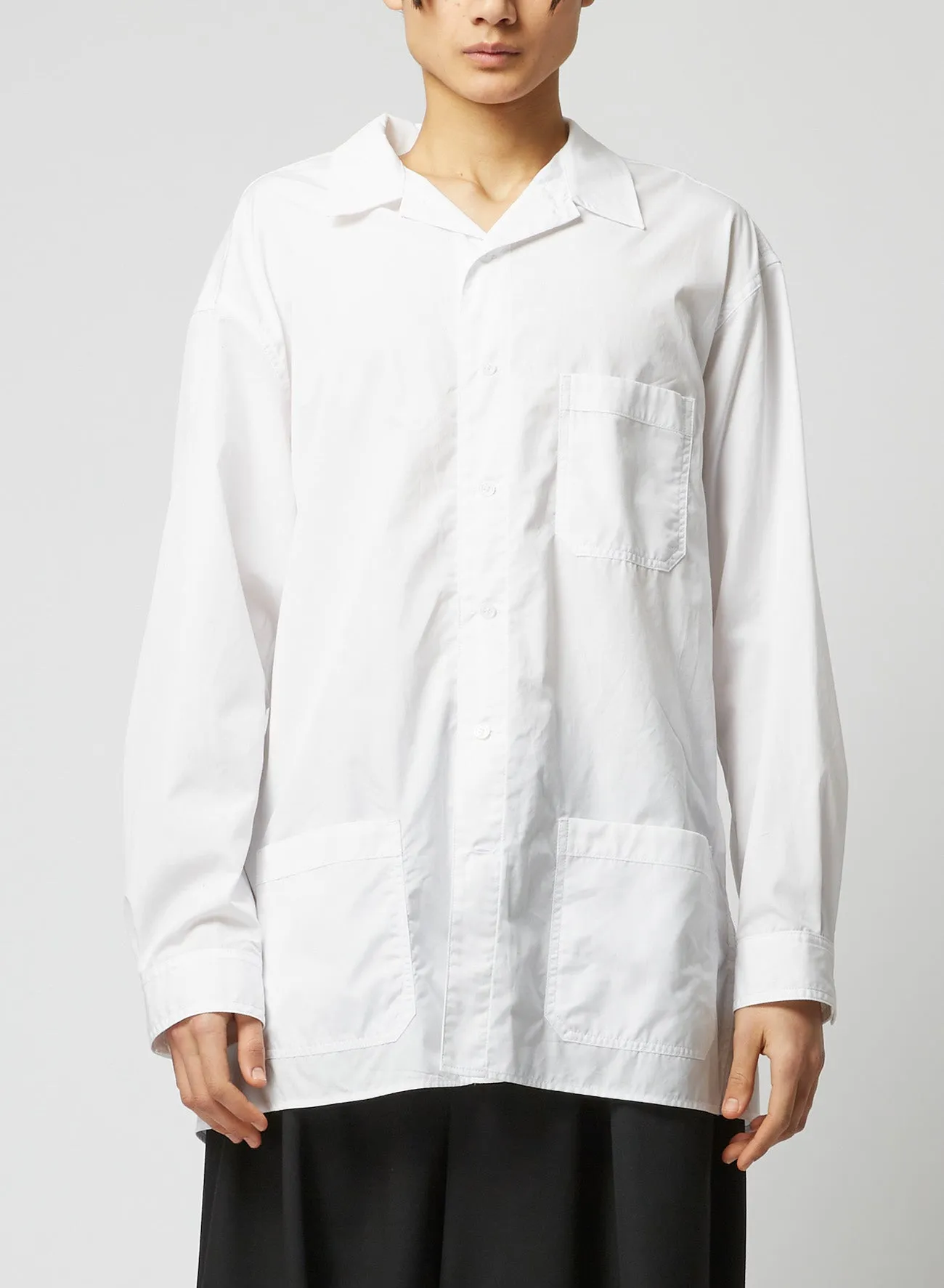 3-POCKET OPEN COLLAR SHIRT sold by Yohji Yamamoto product image thumbnail 2