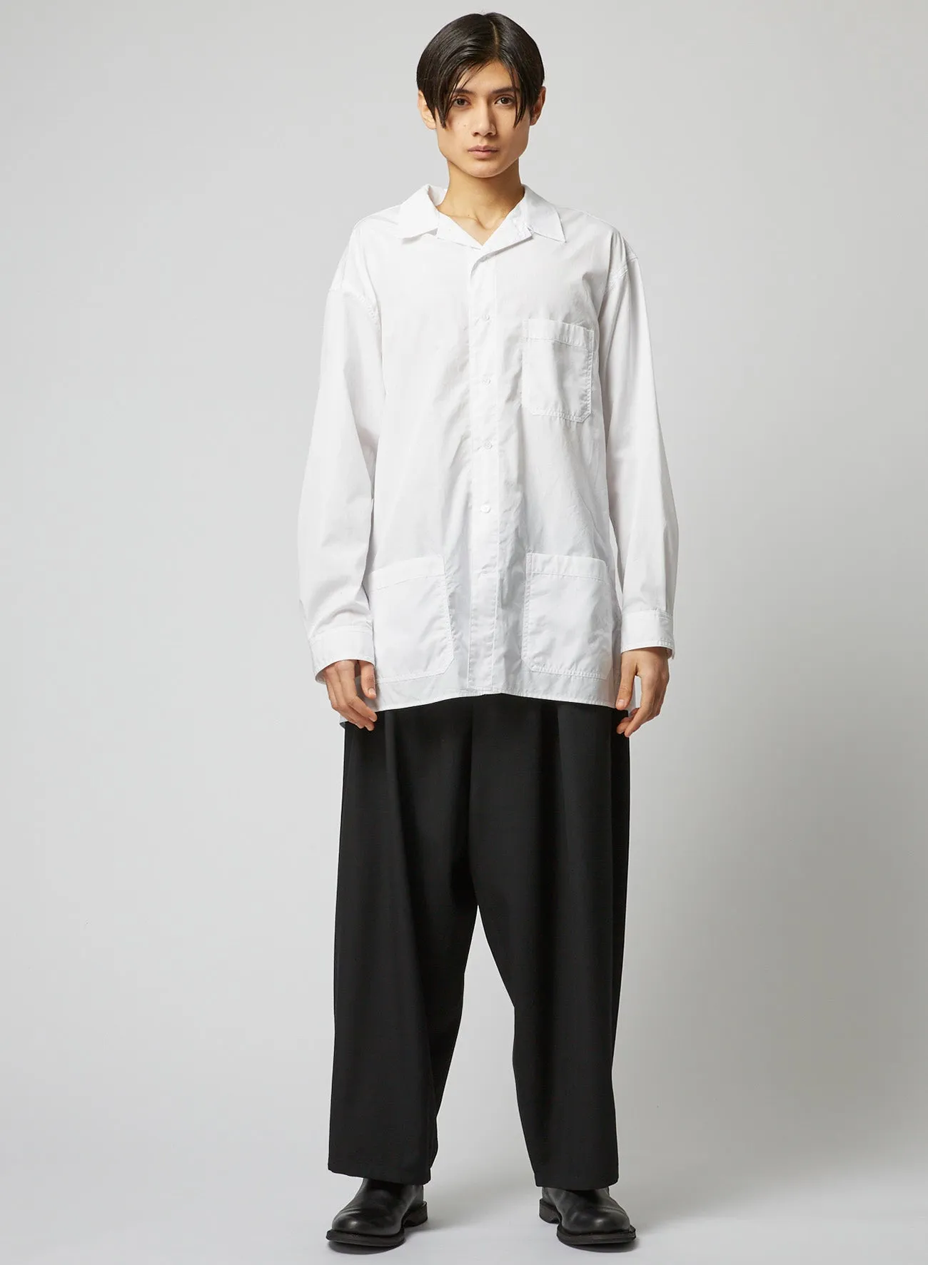3-POCKET OPEN COLLAR SHIRT sold by Yohji Yamamoto product image thumbnail 3