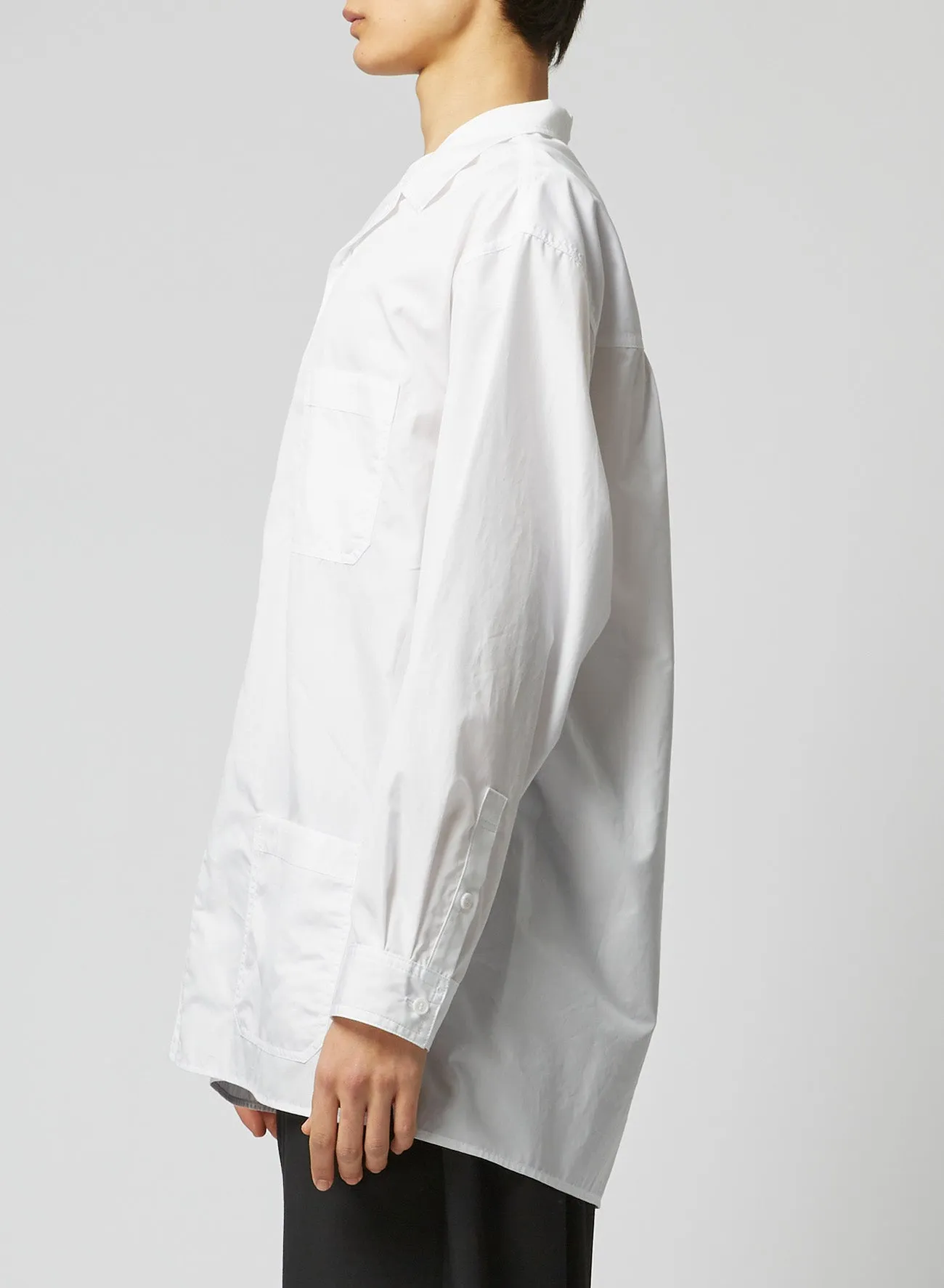 3-POCKET OPEN COLLAR SHIRT sold by Yohji Yamamoto product image thumbnail 4