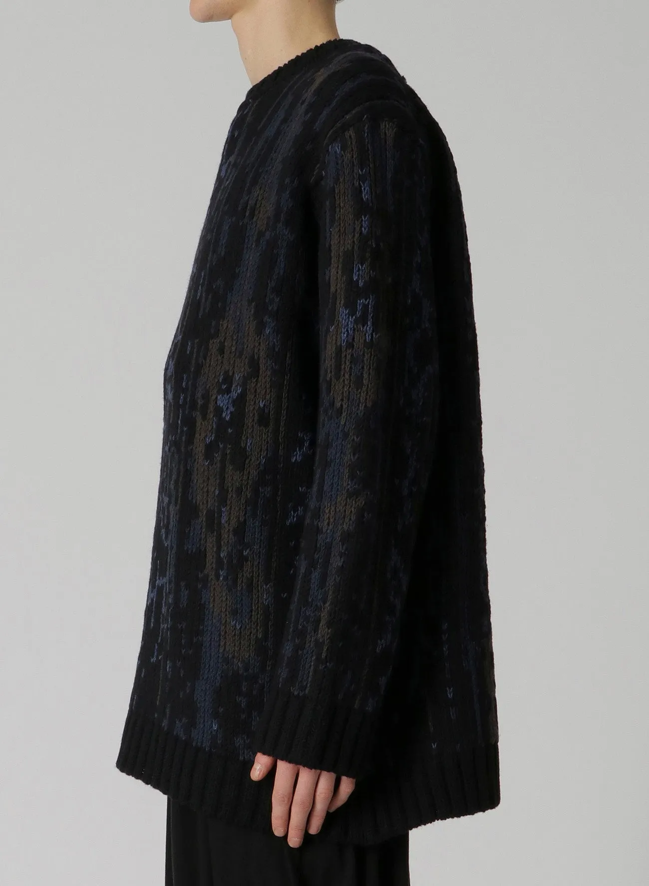 3GJQ ETHNIC DESIGN ROUND NECK sold by Yohji Yamamoto product image thumbnail 4