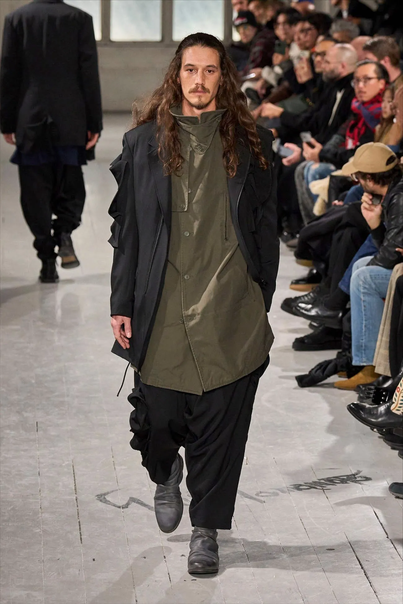 WOOL GABARDINE DECO DECINE JACKET sold by Yohji Yamamoto product image thumbnail 2
