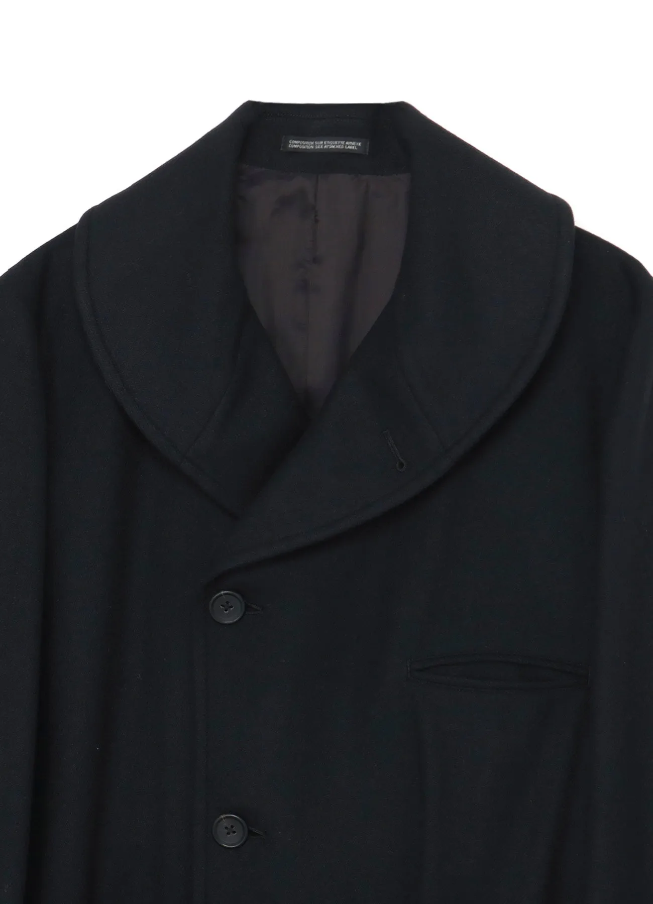 J-ROUND COLLAR COAT sold by Yohji Yamamoto product image thumbnail 5