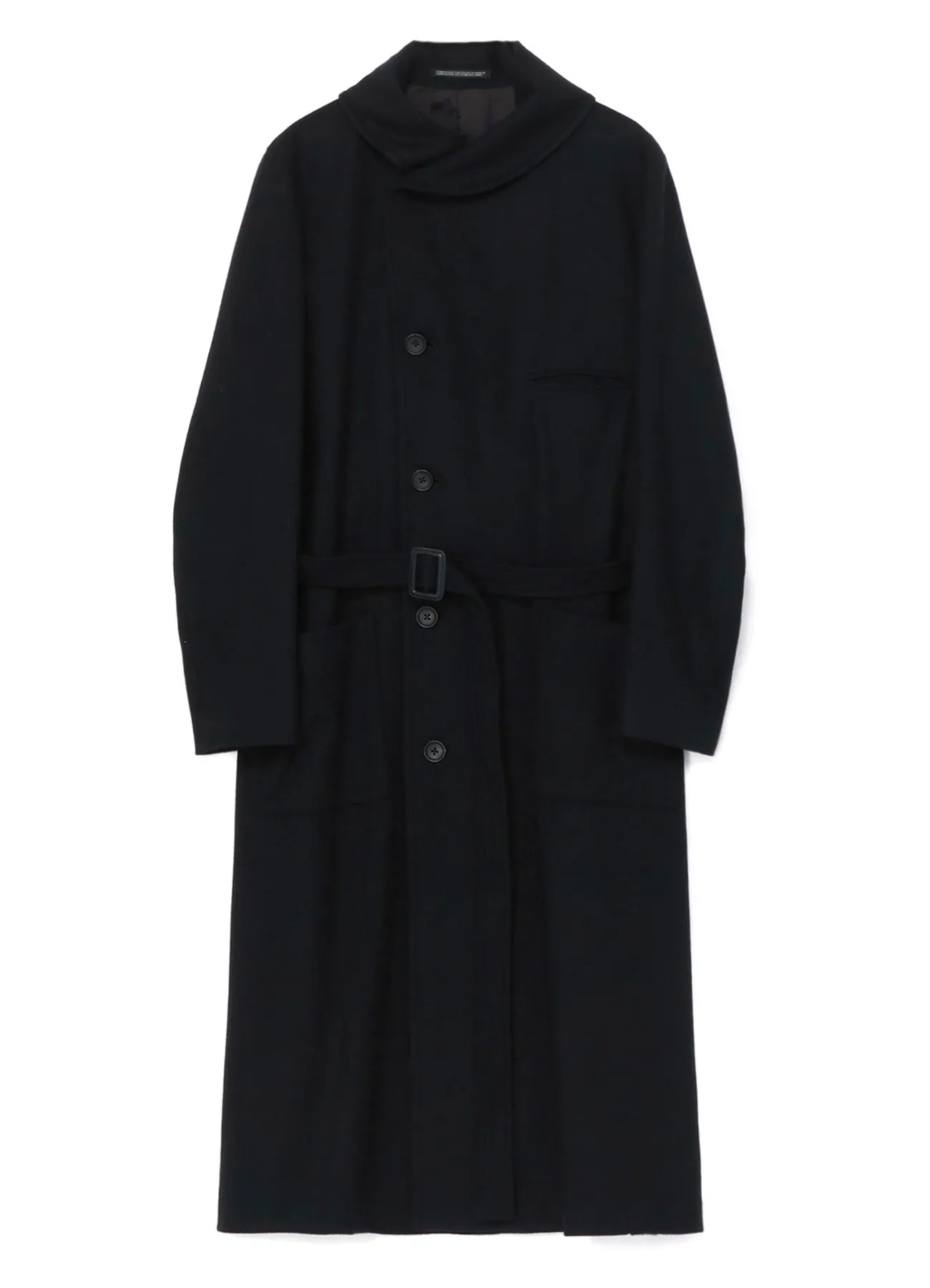 J-ROUND COLLAR COAT sold by Yohji Yamamoto product image thumbnail 3