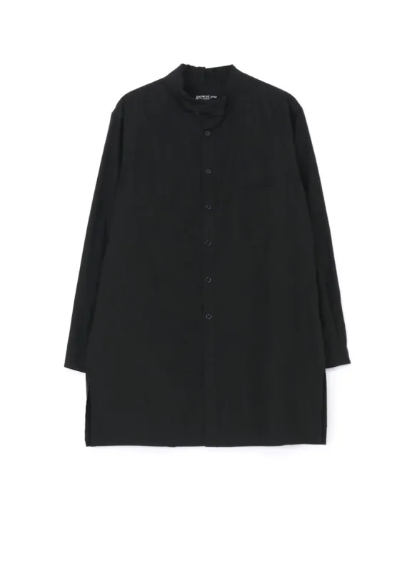 COTTON BROADCLOTH ASYMMETRIC COLLAR SHIRT sold by Yohji Yamamoto