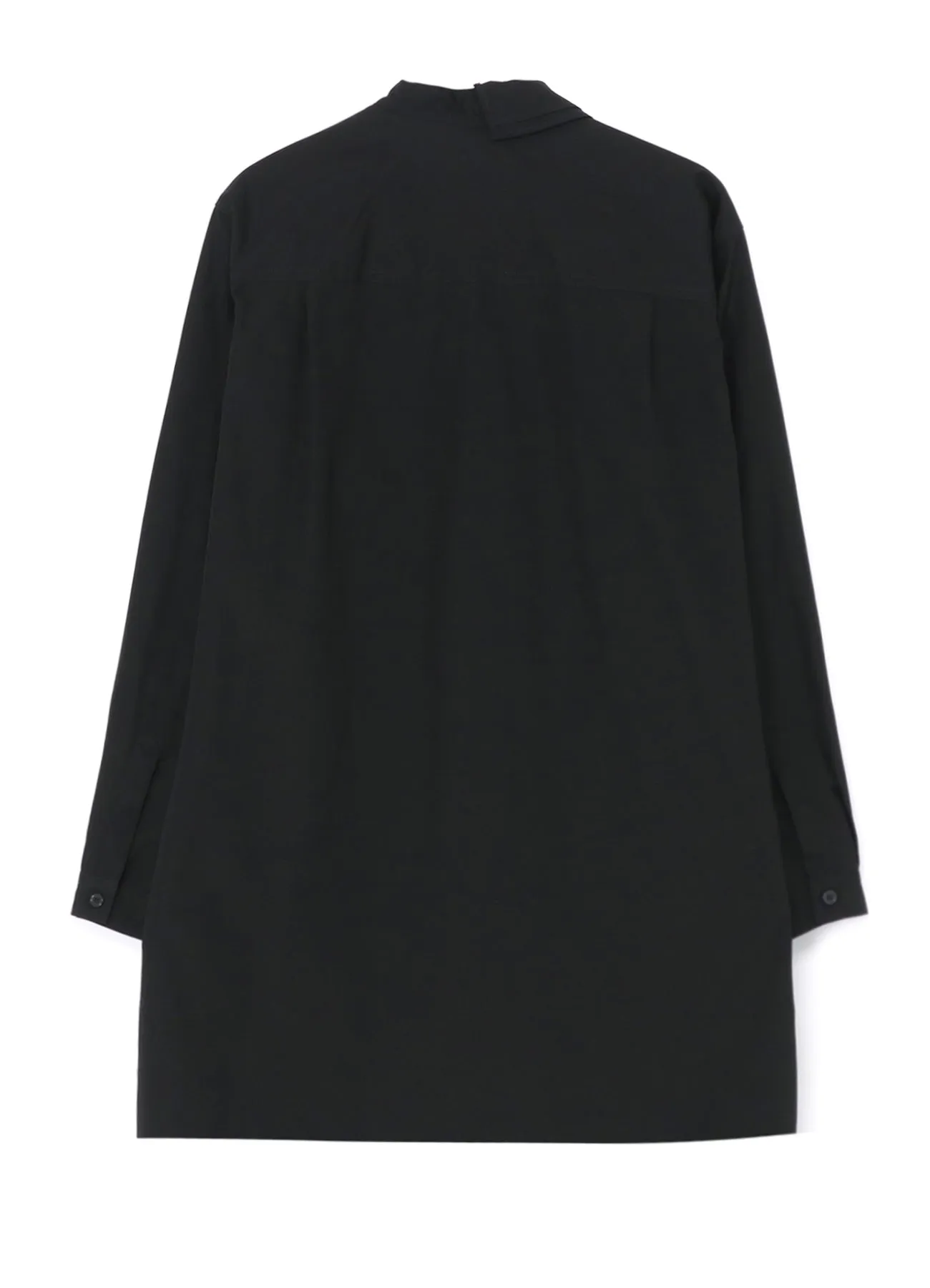 COTTON BROADCLOTH ASYMMETRIC COLLAR SHIRT sold by Yohji Yamamoto product image thumbnail 3