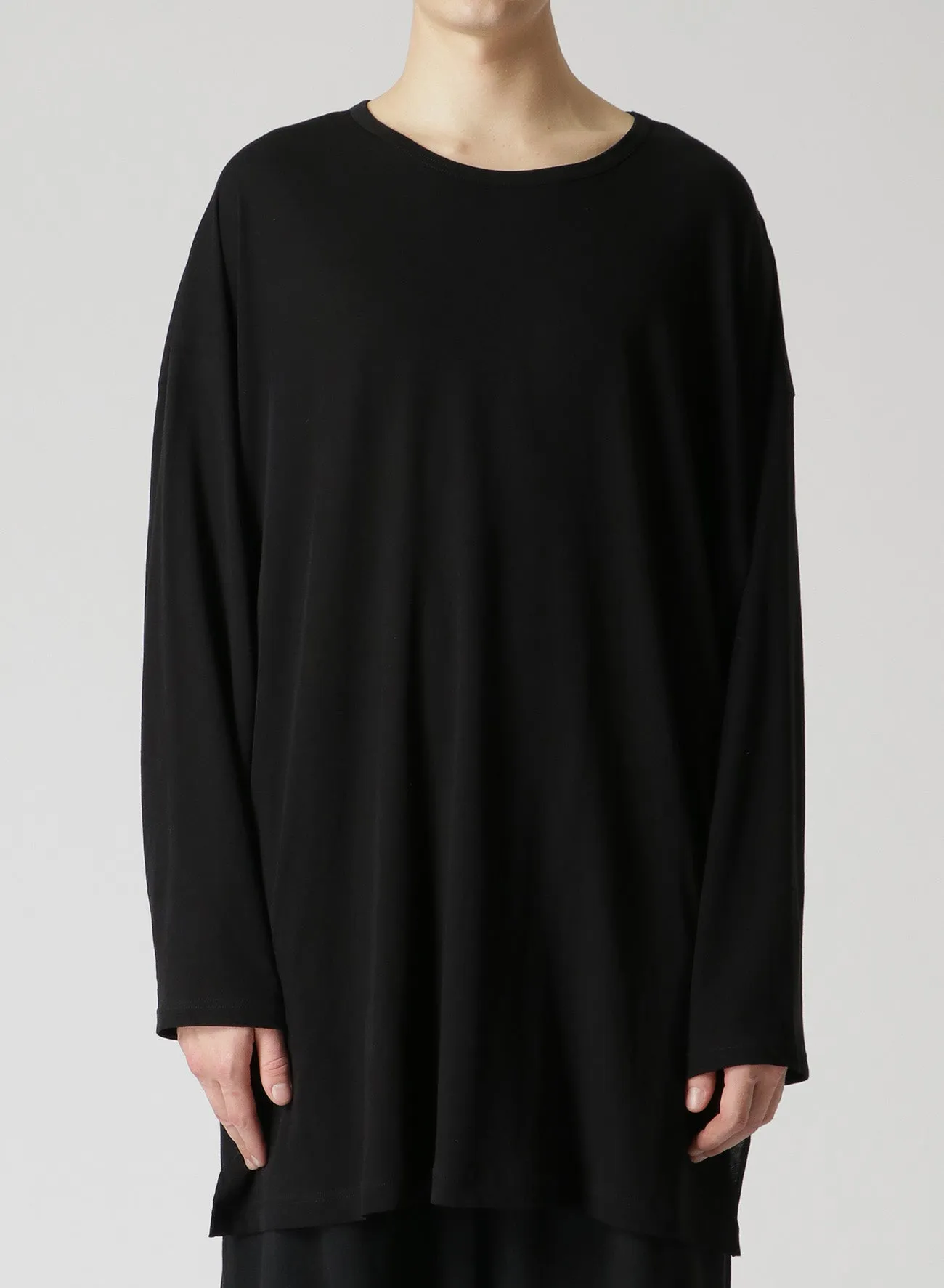 TECHNORAMA COTTON JUMBO LONG SLEEVE T-SHIRT sold by Yohji Yamamoto product image thumbnail 2