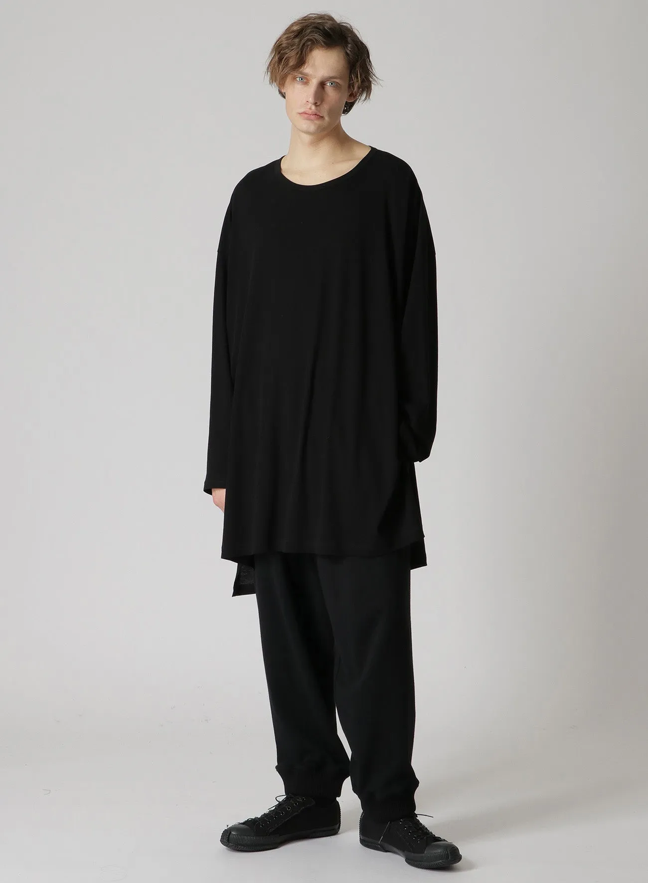 TECHNORAMA COTTON JUMBO LONG SLEEVE T-SHIRT sold by Yohji Yamamoto product image thumbnail 3