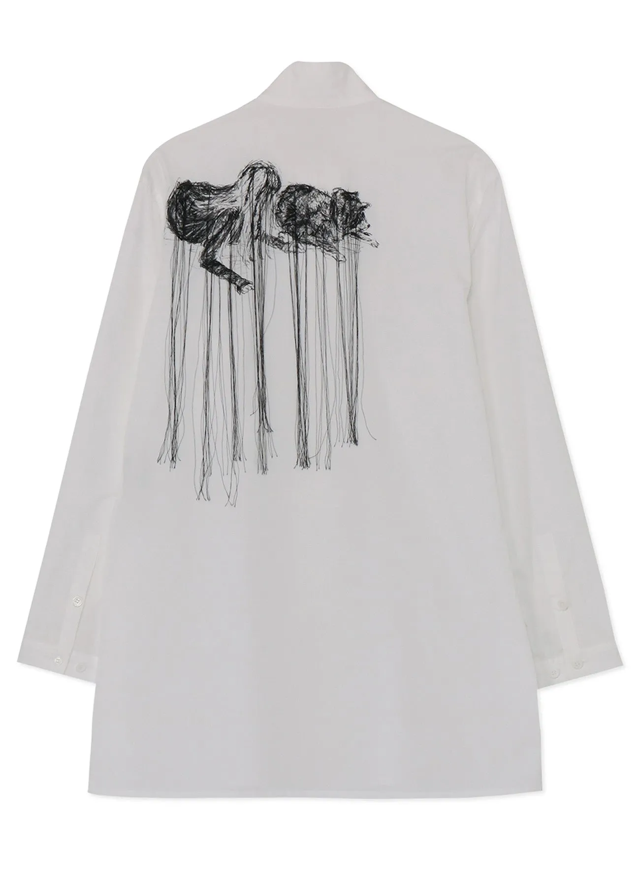 COTTON BROAD STAND-UP COLLAR BLOUSE sold by Yohji Yamamoto product image thumbnail 3