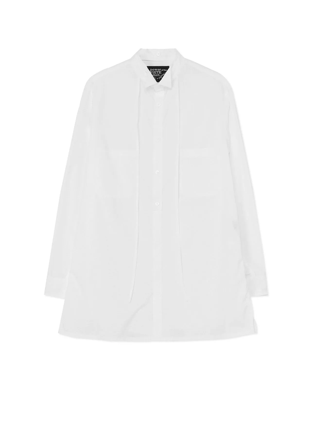 COTTON BROADCLOTH STRING DETAIL SHIRT sold by Yohji Yamamoto