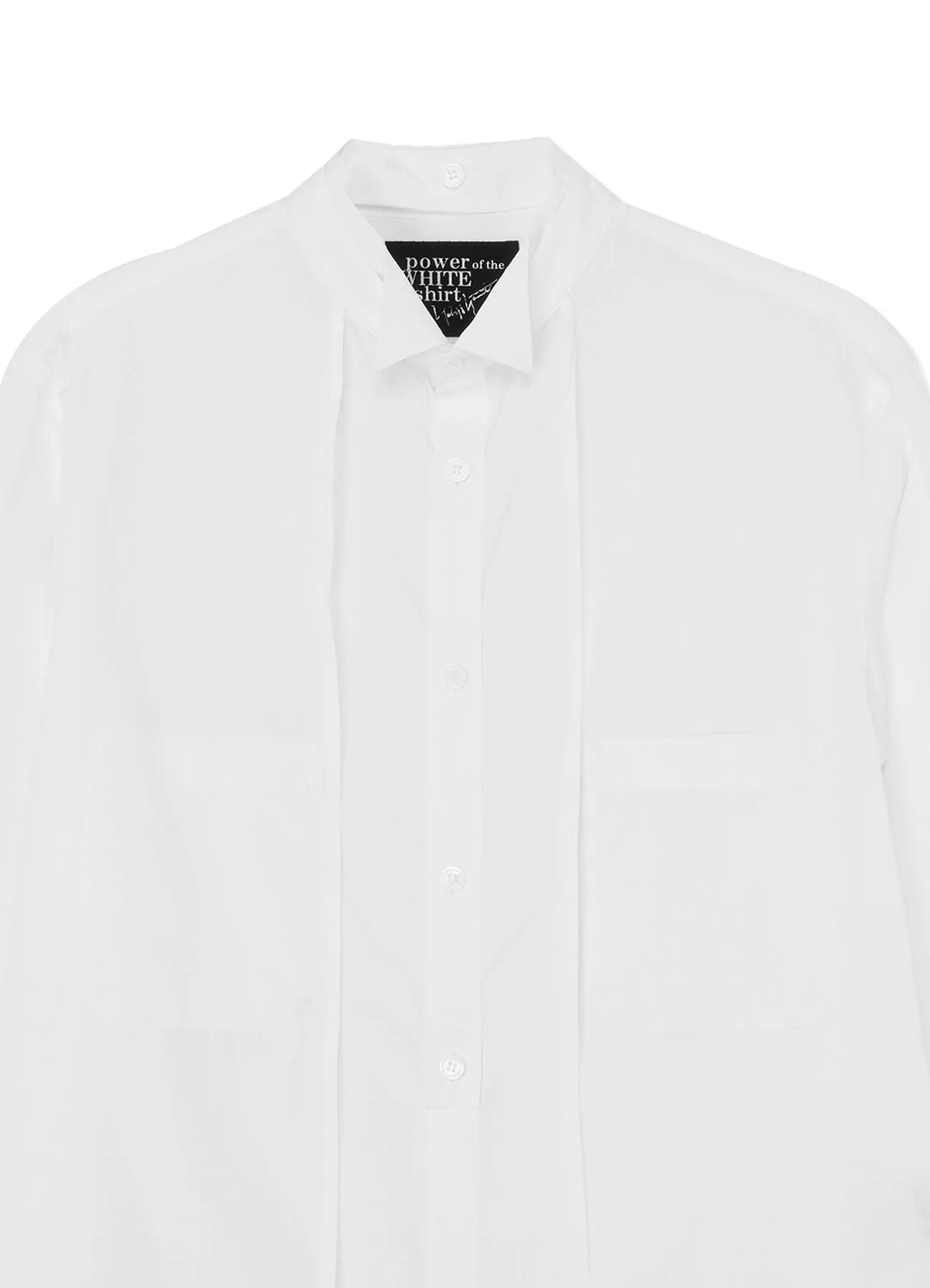 COTTON BROADCLOTH STRING DETAIL SHIRT sold by Yohji Yamamoto product image thumbnail 4