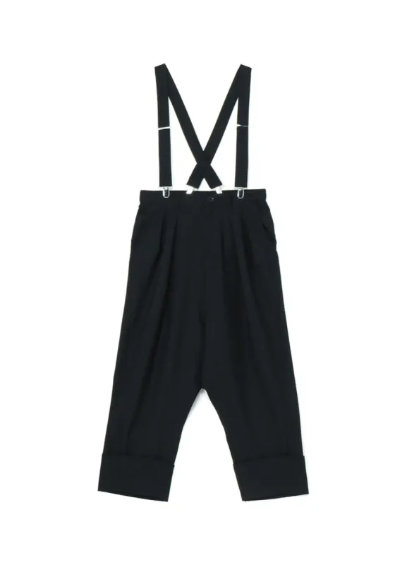 WOOL POLYESTER GABARDINE SUSPENDER MACKIN SAROUEL sold by Yohji Yamamoto