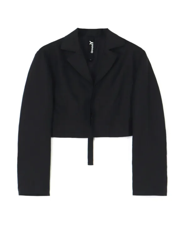 LINEN LAWN SHORT BACK JACKET sold by Yohji Yamamoto