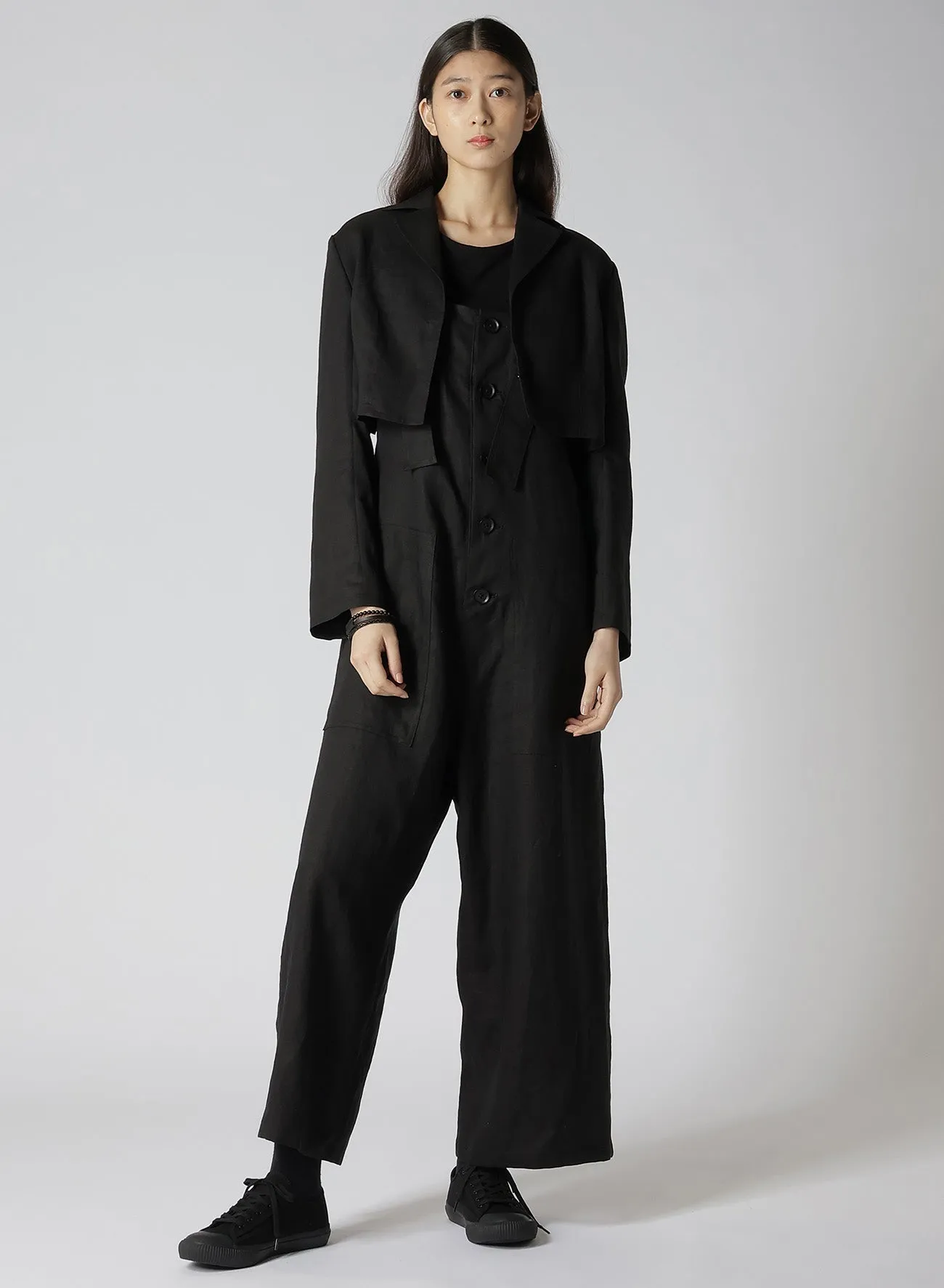 LINEN LAWN SHORT BACK JACKET sold by Yohji Yamamoto product image thumbnail 2