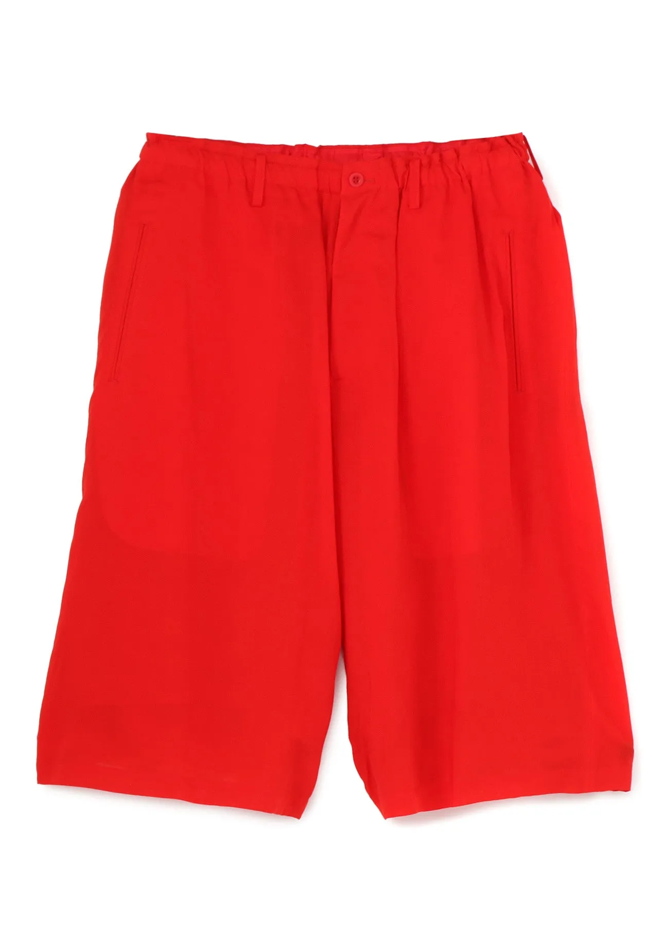 SILK CRAPE DECHINE+RED CELLULOSE LAWN COVER PANTS sold by Yohji Yamamoto product image thumbnail 5