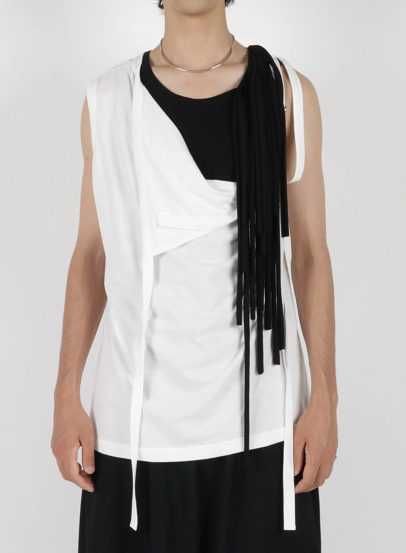 30/- COMBED YARN PS STRINGS TANK TOP B sold by Yohji Yamamoto product image thumbnail 3