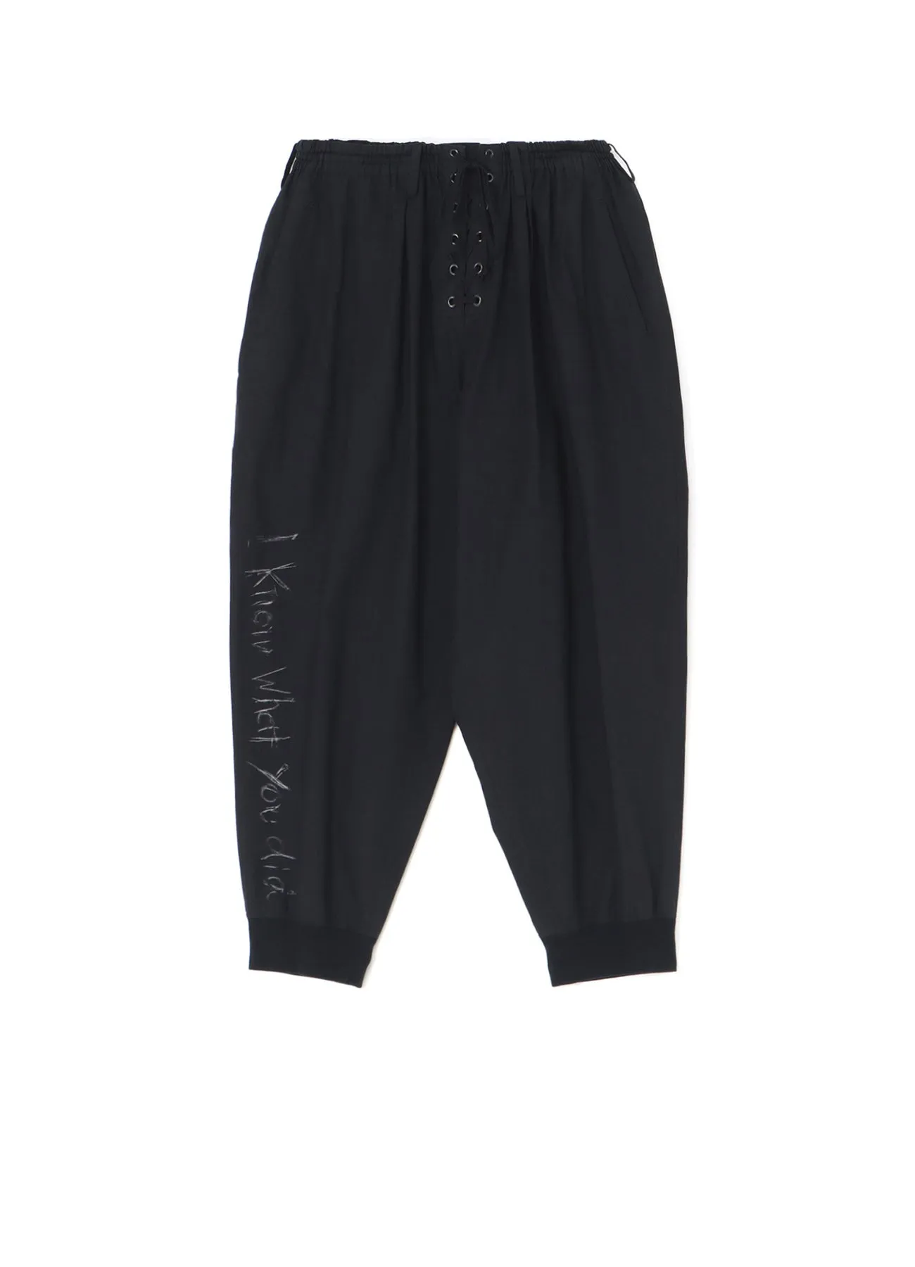 W-I KNOW WHAT STRING PANTS sold by Yohji Yamamoto