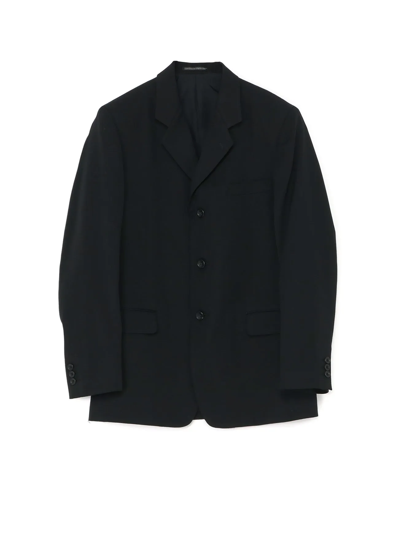 CDH SUIT GABARDINE 3BUTTONS JACKET sold by Yohji Yamamoto