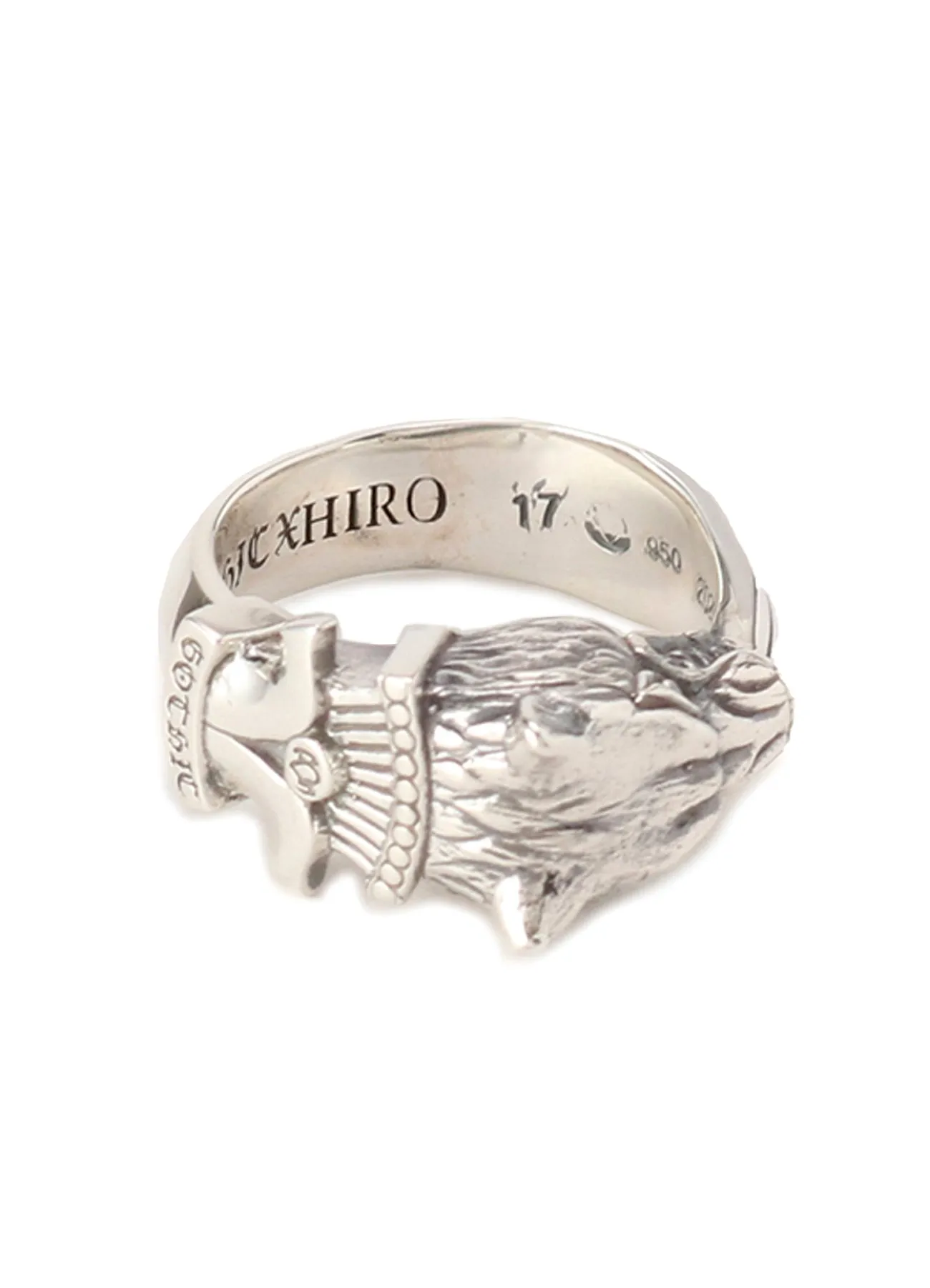 Silver 950 Wolf Dagger Ring sold by Yohji Yamamoto product image thumbnail 4