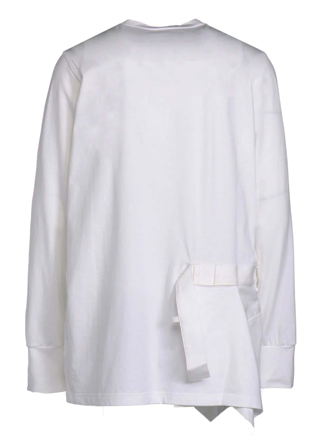 COTTON JERSEY PANTS DOCKING LONG SLEEVE T-SHIRT sold by Yohji Yamamoto product image thumbnail 4