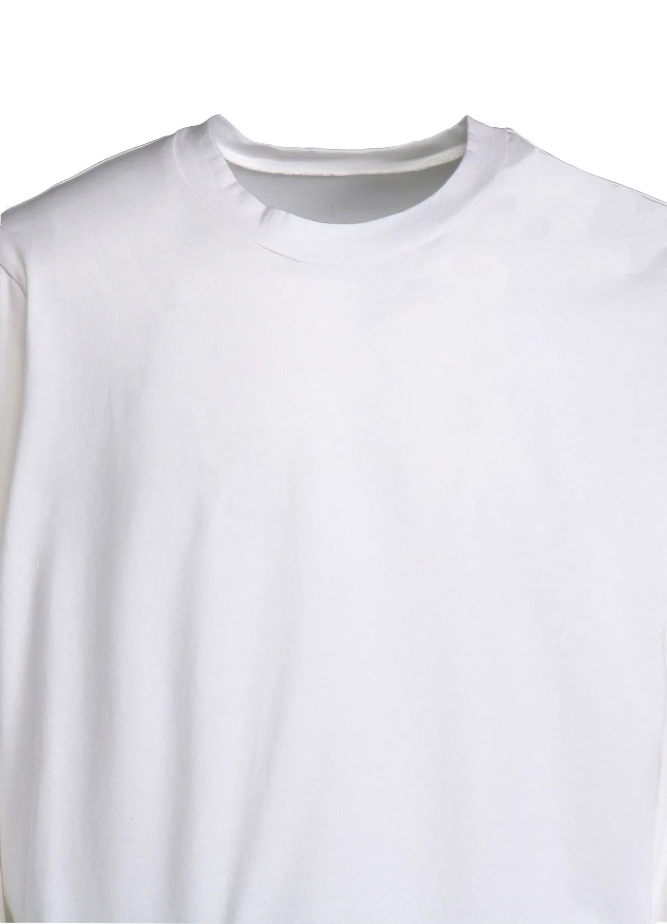 COTTON JERSEY PANTS DOCKING LONG SLEEVE T-SHIRT sold by Yohji Yamamoto product image thumbnail 5