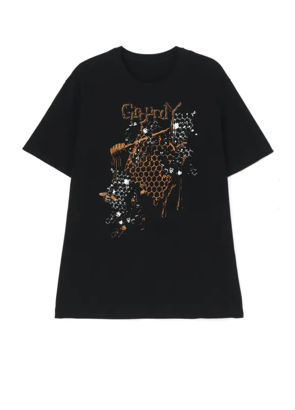 HONEY GRAPHIC PRINT STANDARD T-SHIRT sold by Yohji Yamamoto