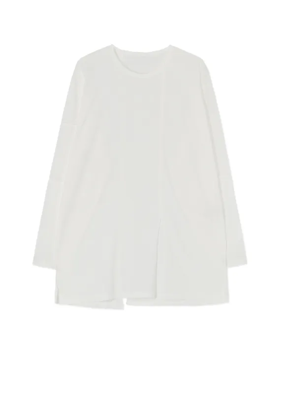 30/ COTTON JERSEY  SWITCHING TUCK T-SHIRT sold by Yohji Yamamoto