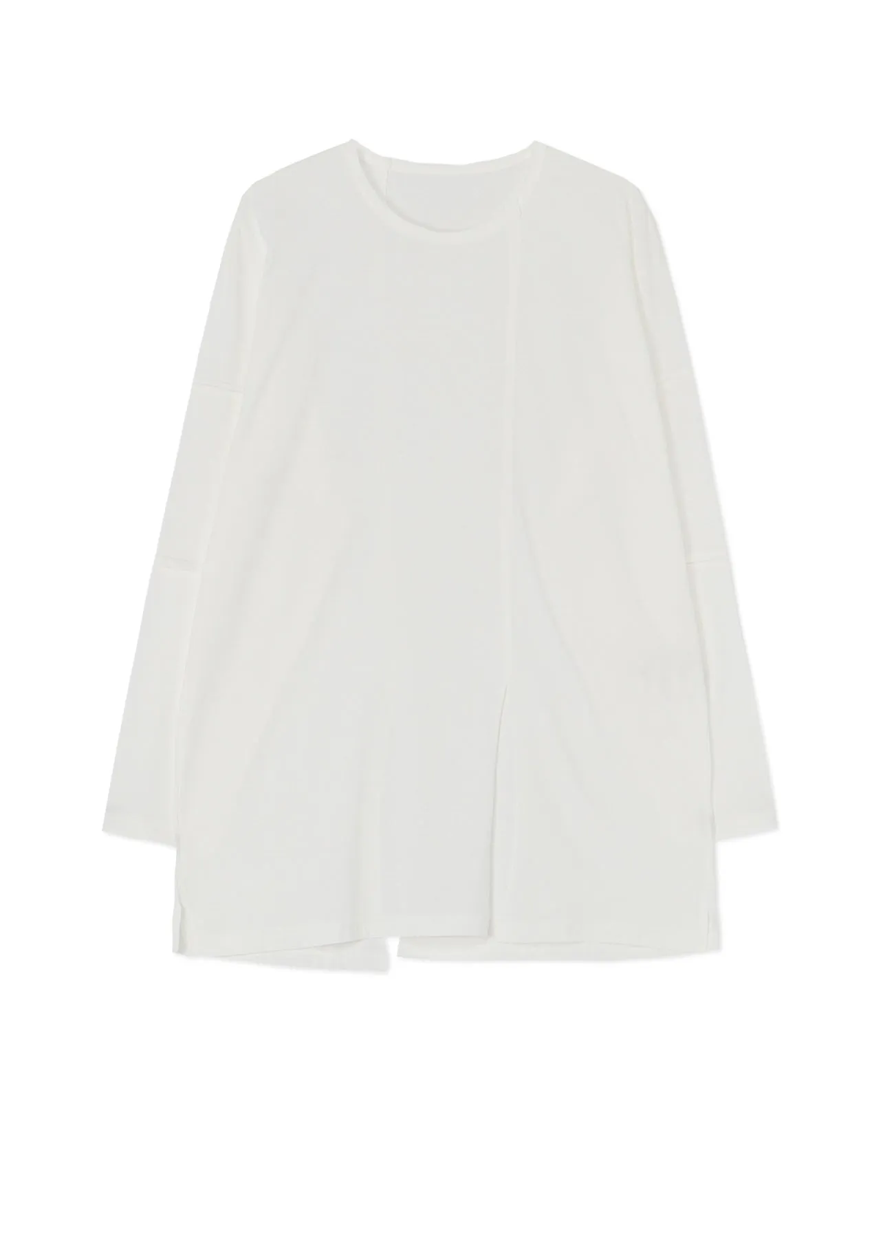 30/ COTTON JERSEY SWITCHING TUCK T-SHIRT sold by Yohji Yamamoto