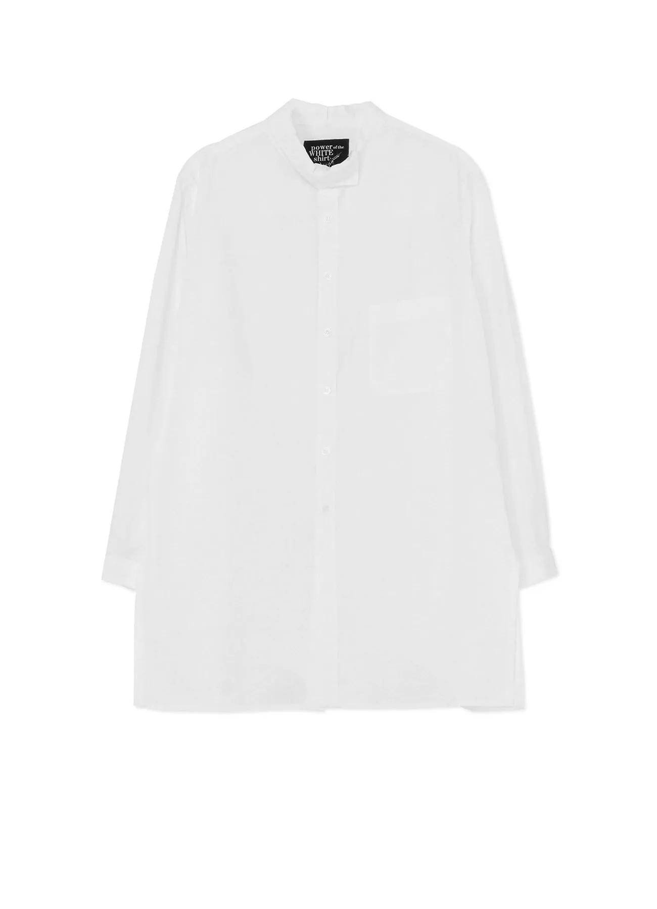 COTTON BROADCLOTH ASYMMETRIC COLLAR SHIRT sold by Yohji Yamamoto