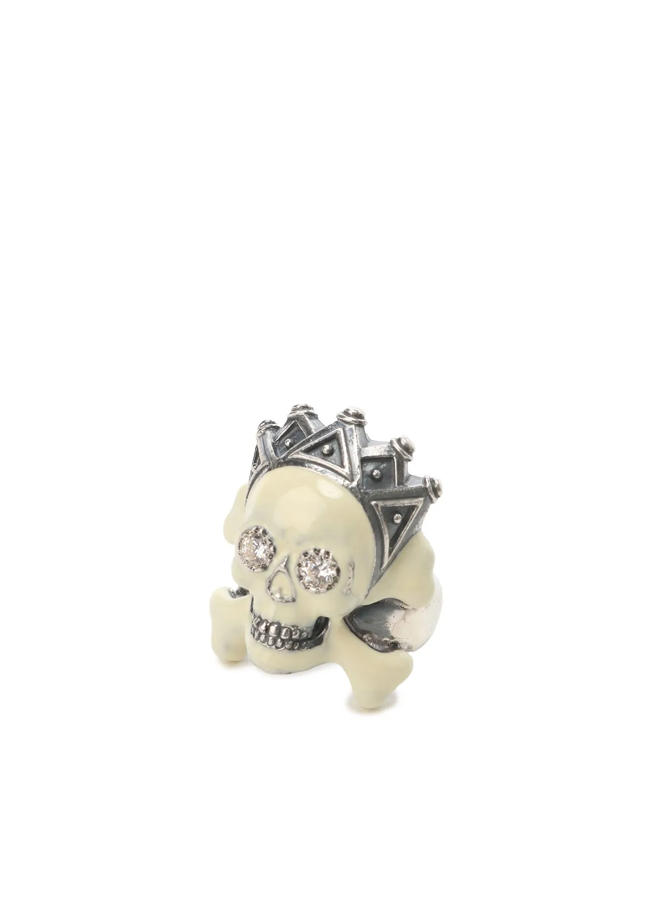 SILVER950 SKULL CROWN RING sold by Yohji Yamamoto