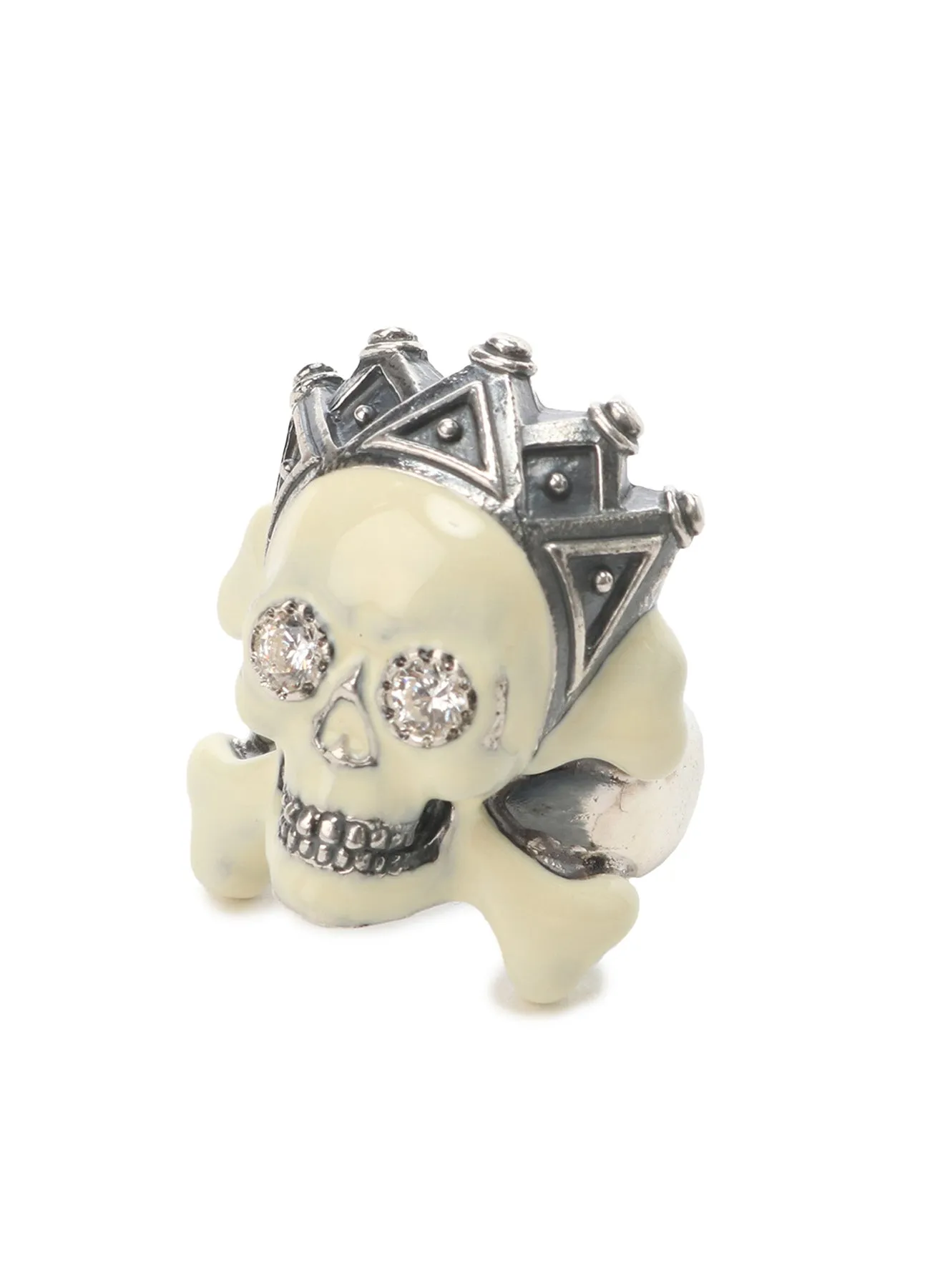 SILVER950 SKULL CROWN RING sold by Yohji Yamamoto product image thumbnail 2