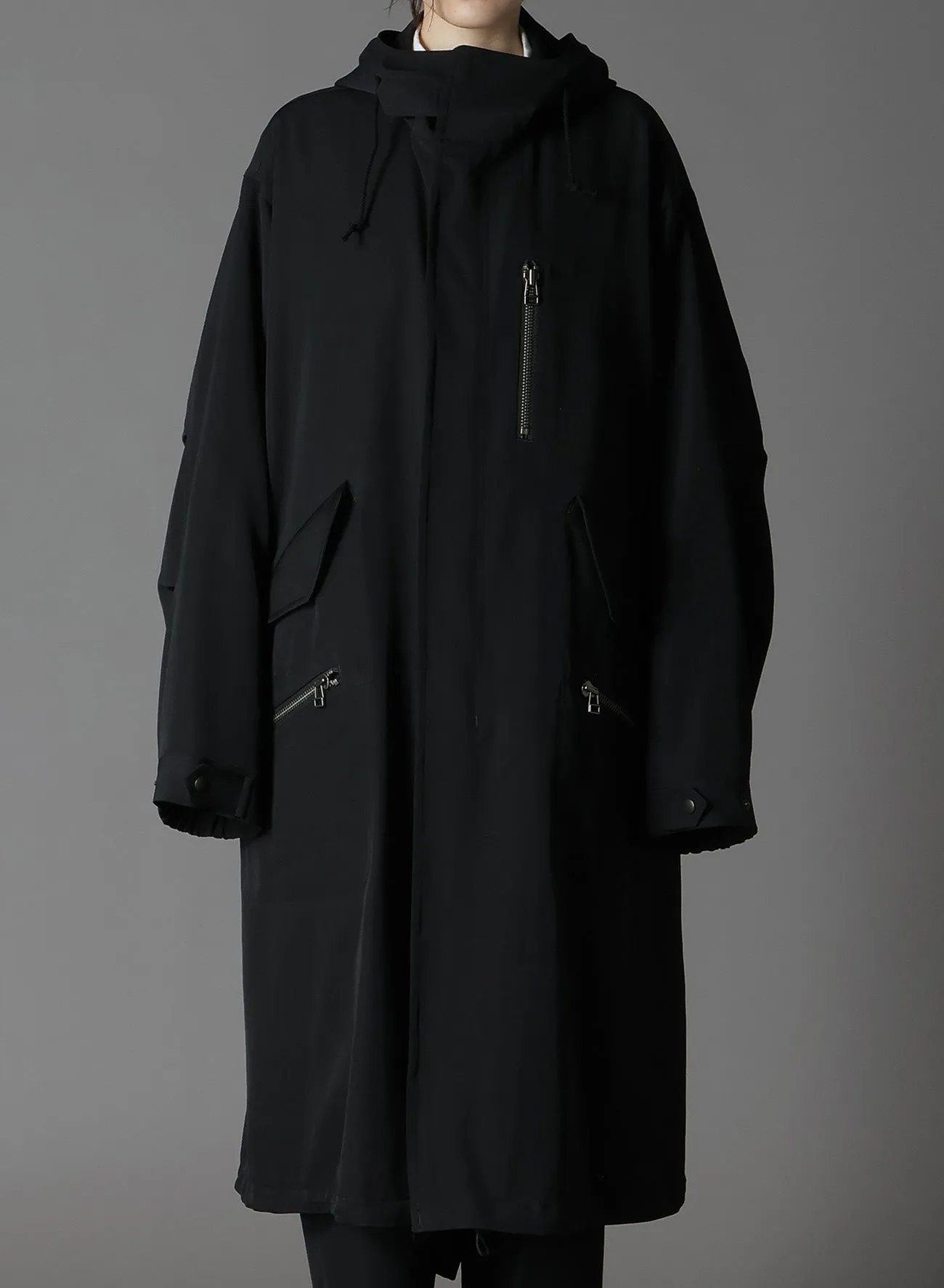 WOOL GABARDINE ZIPPER POCKET MOD COAT sold by Yohji Yamamoto product image thumbnail 5