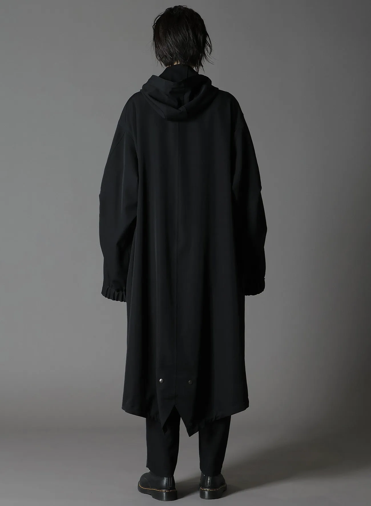 WOOL GABARDINE ZIPPER POCKET MOD COAT sold by Yohji Yamamoto product image thumbnail 4