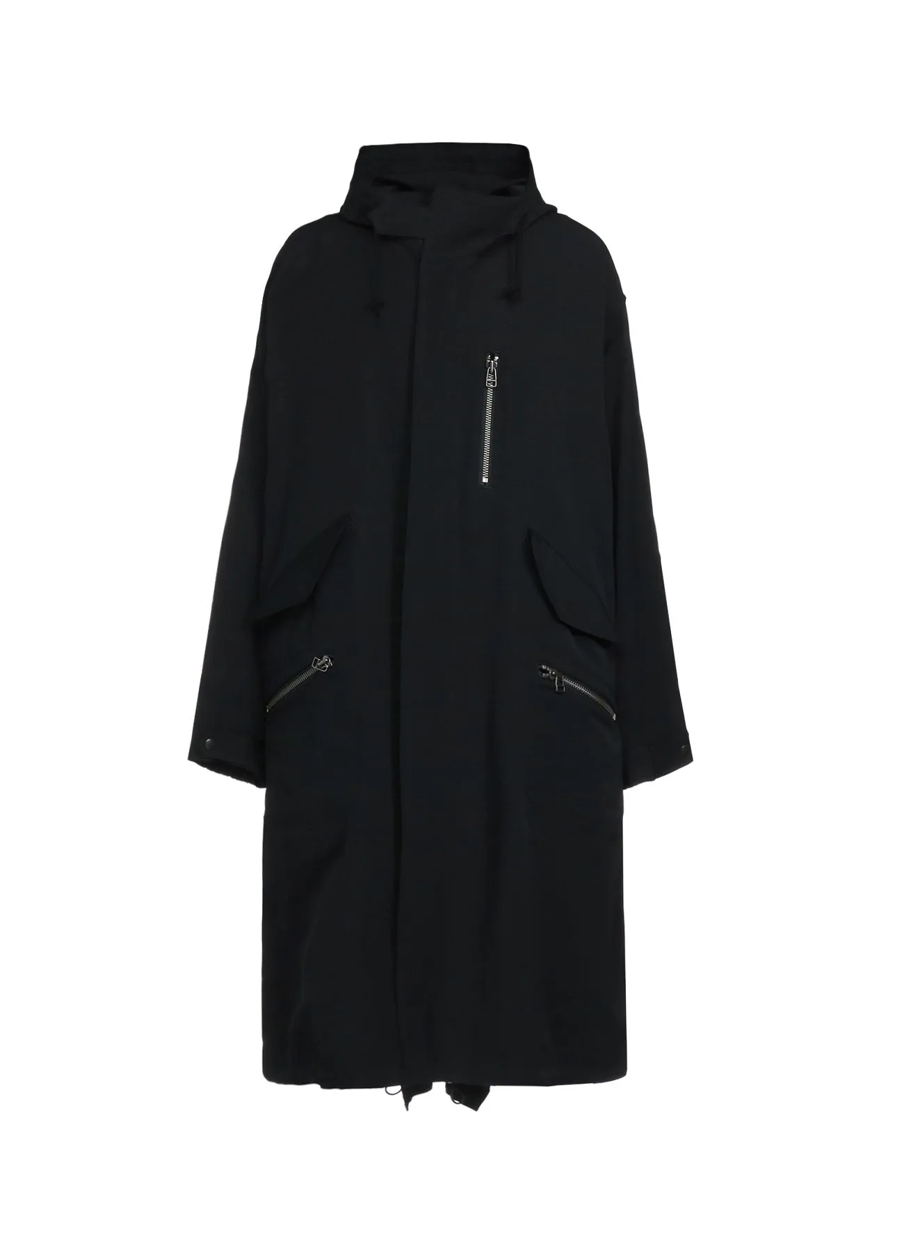 WOOL GABARDINE ZIPPER POCKET MOD COAT sold by Yohji Yamamoto