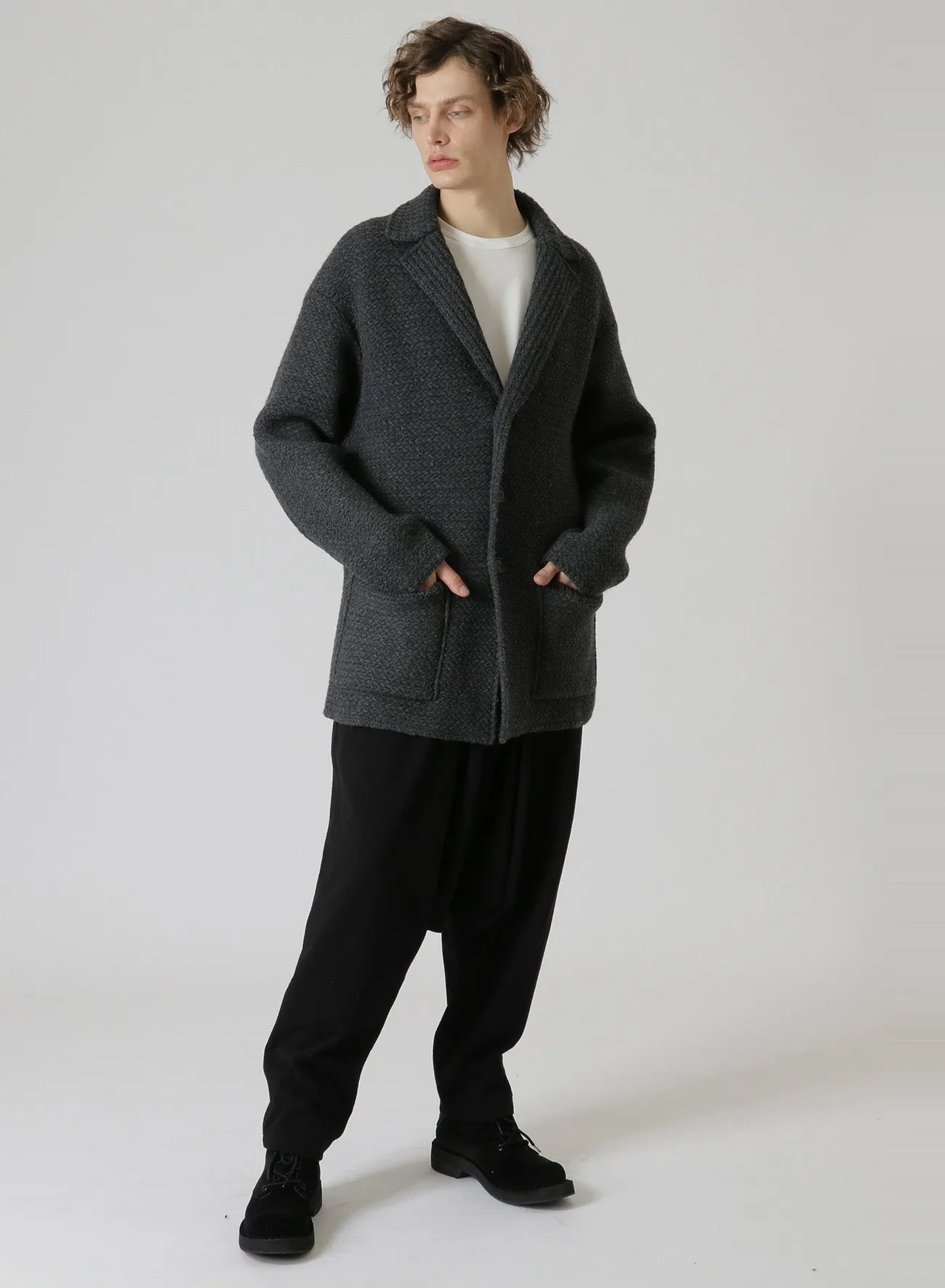 SG CHAIN STITCH PATTERN WAVE PATTERN JKT sold by Yohji Yamamoto product image thumbnail 2
