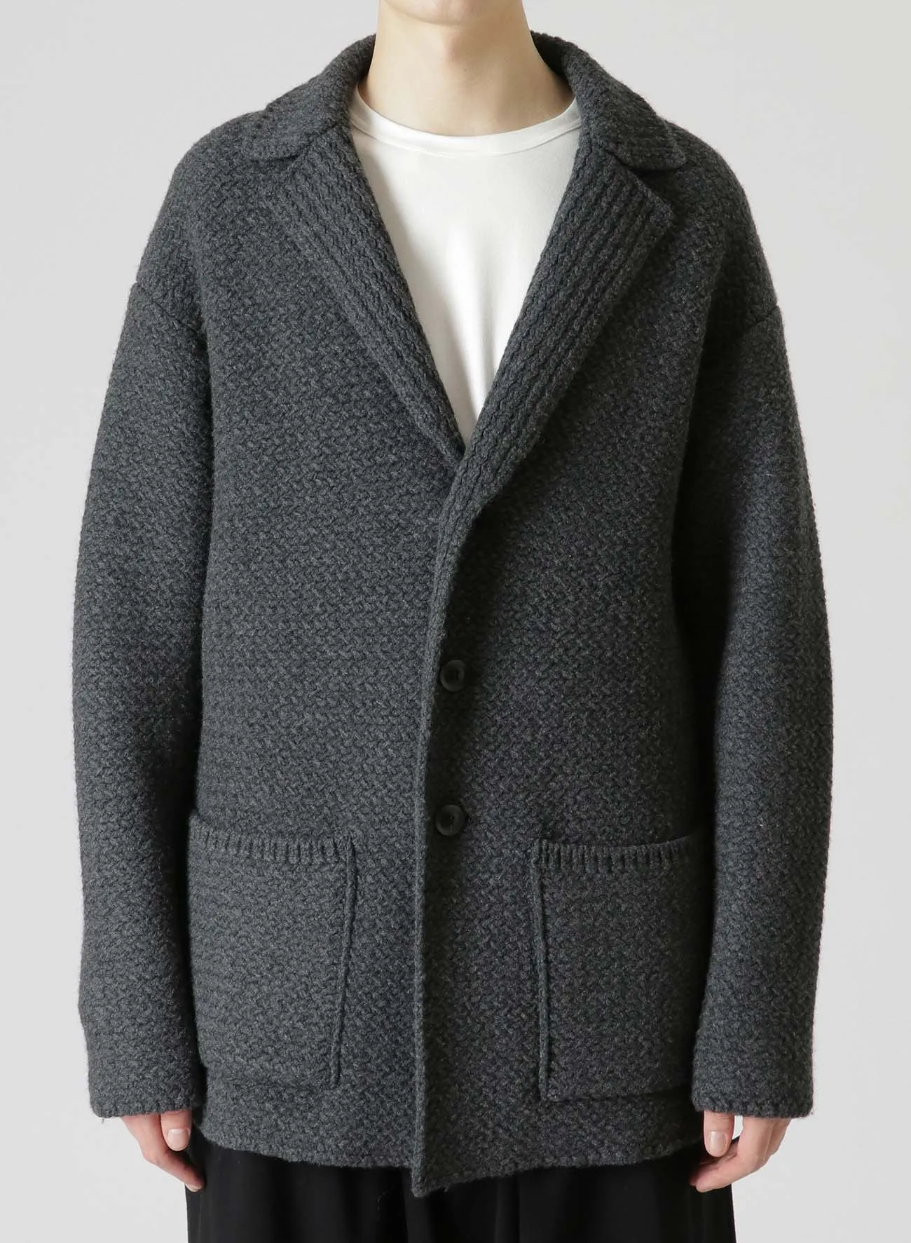 SG CHAIN STITCH PATTERN WAVE PATTERN JKT sold by Yohji Yamamoto product image thumbnail 3