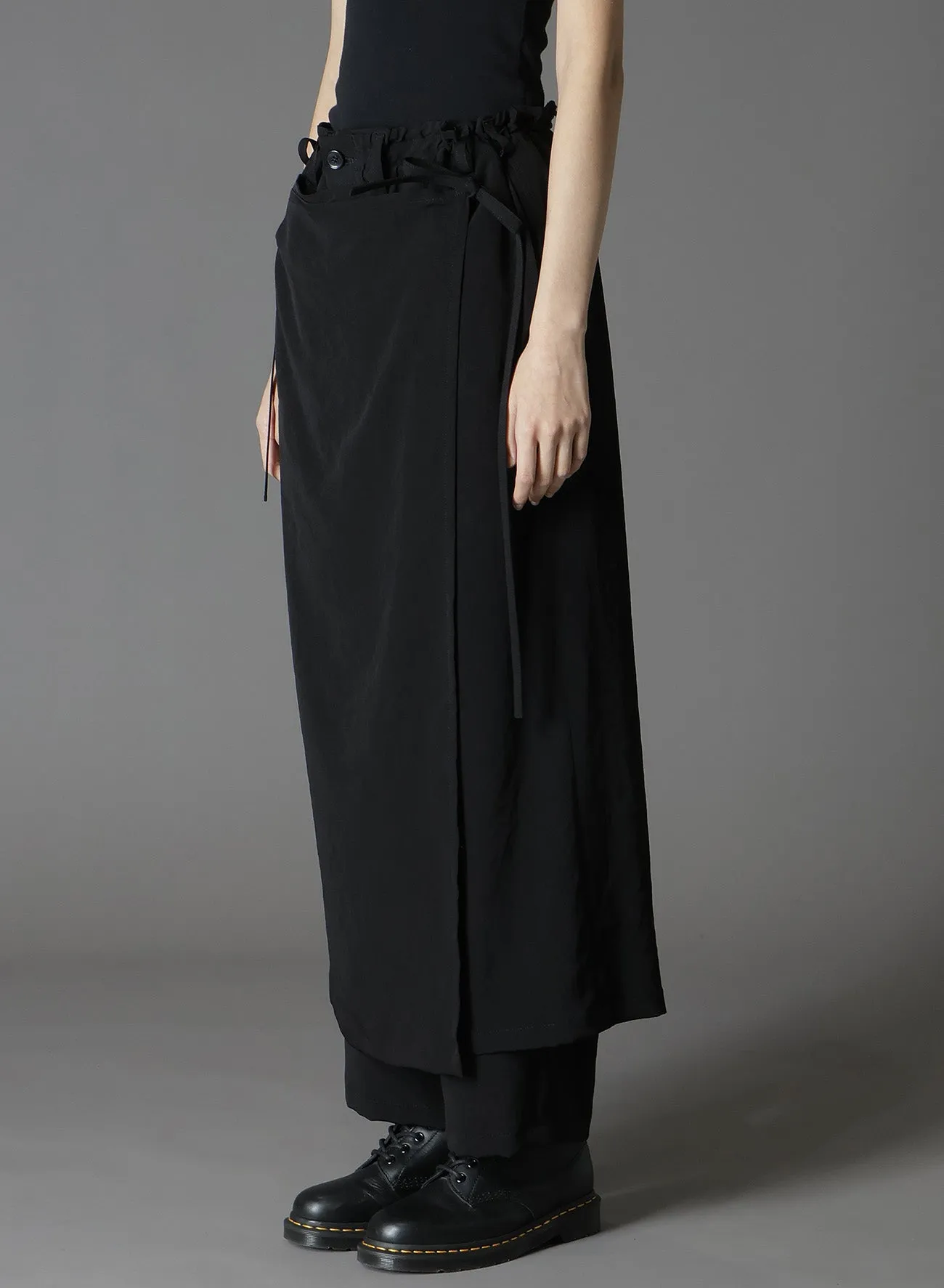 CREPE DE CHINE 3-WAY SKIRT PANTS sold by Yohji Yamamoto product image thumbnail 4