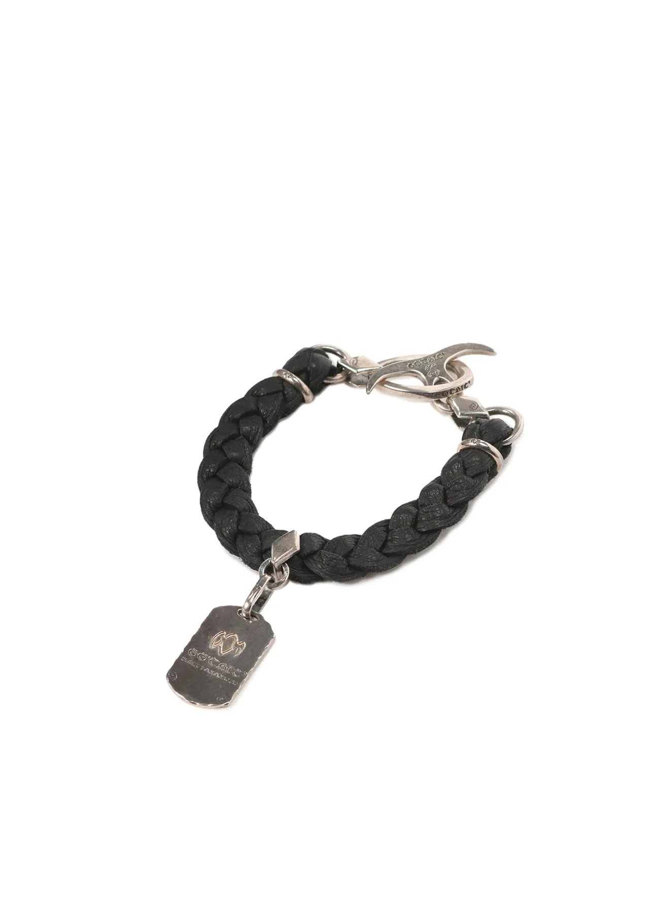 DOGTAG LEATHER BRACELET sold by Yohji Yamamoto