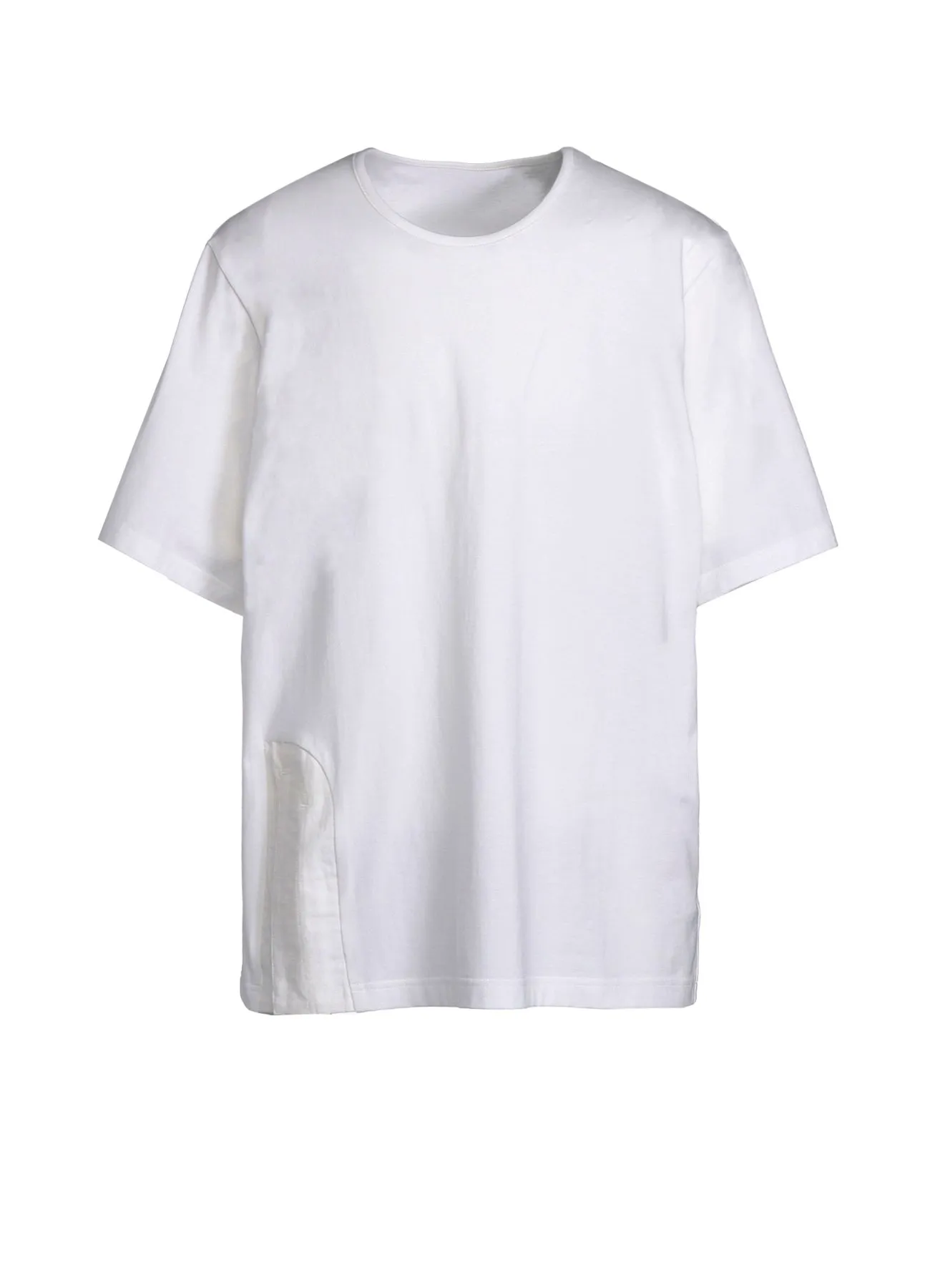 COTTON JERSEY HEM BELTED T-SHIRT sold by Yohji Yamamoto
