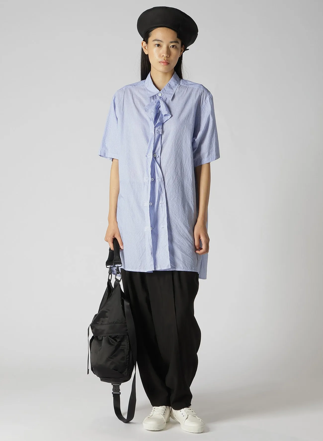 CELLULOSE TYPEWRITER CROSS TUCK PANTS sold by Yohji Yamamoto product image thumbnail 2