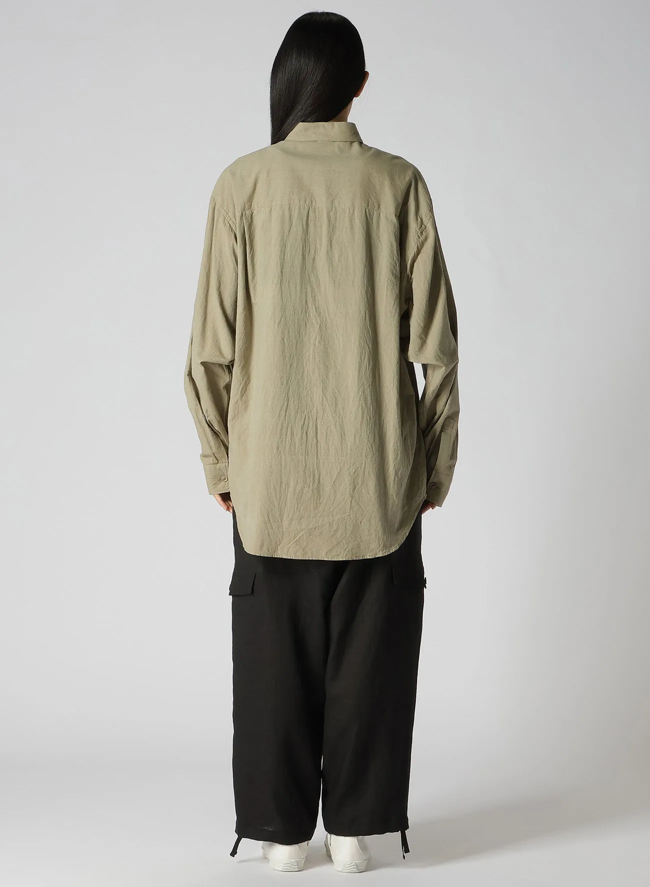 CHAMBRAY LAWN BIG SLEEVE SHIRT sold by Yohji Yamamoto product image thumbnail 5