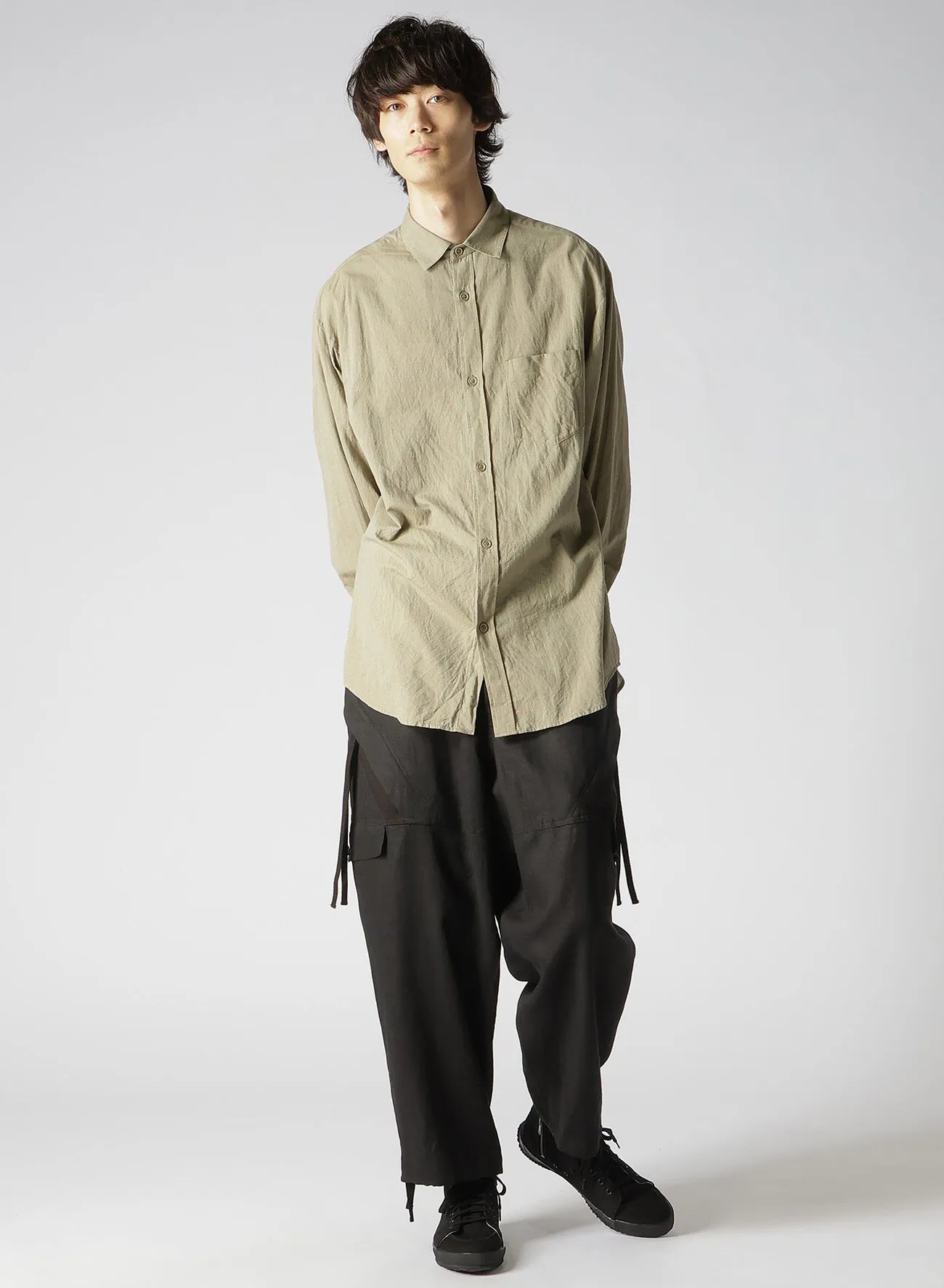 CHAMBRAY LAWN BIG SLEEVE SHIRT sold by Yohji Yamamoto product image thumbnail 2