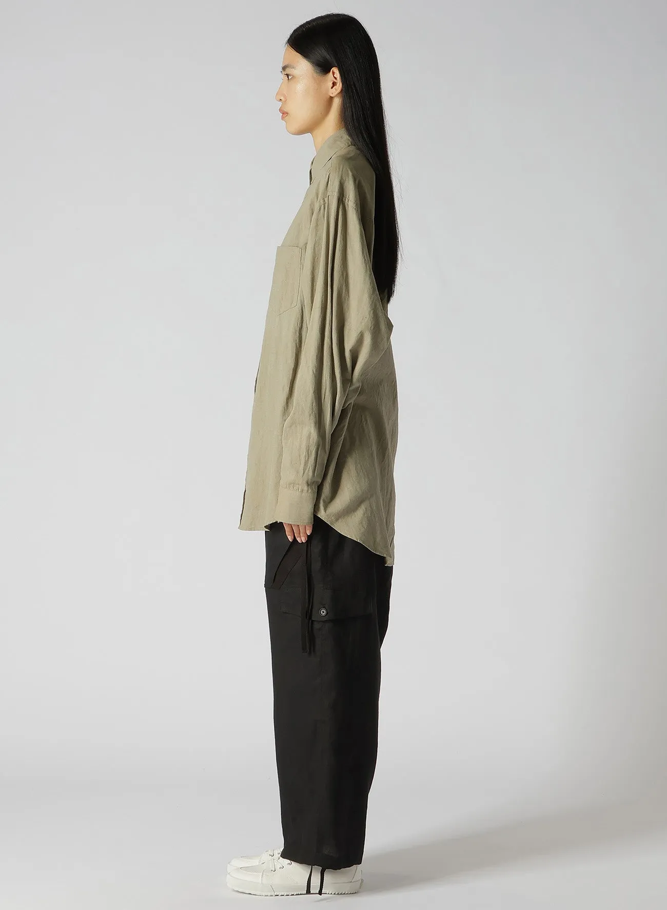 CHAMBRAY LAWN BIG SLEEVE SHIRT sold by Yohji Yamamoto product image thumbnail 4