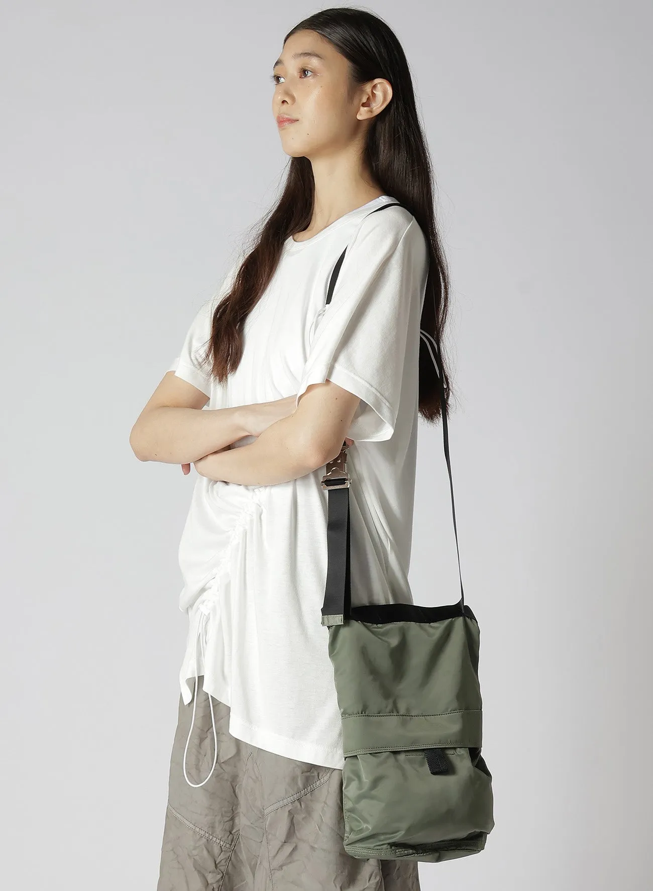 NYLON TWILL 2WAY MINI HELMET SHOULDER BAG sold by Yohji Yamamoto product image thumbnail 4