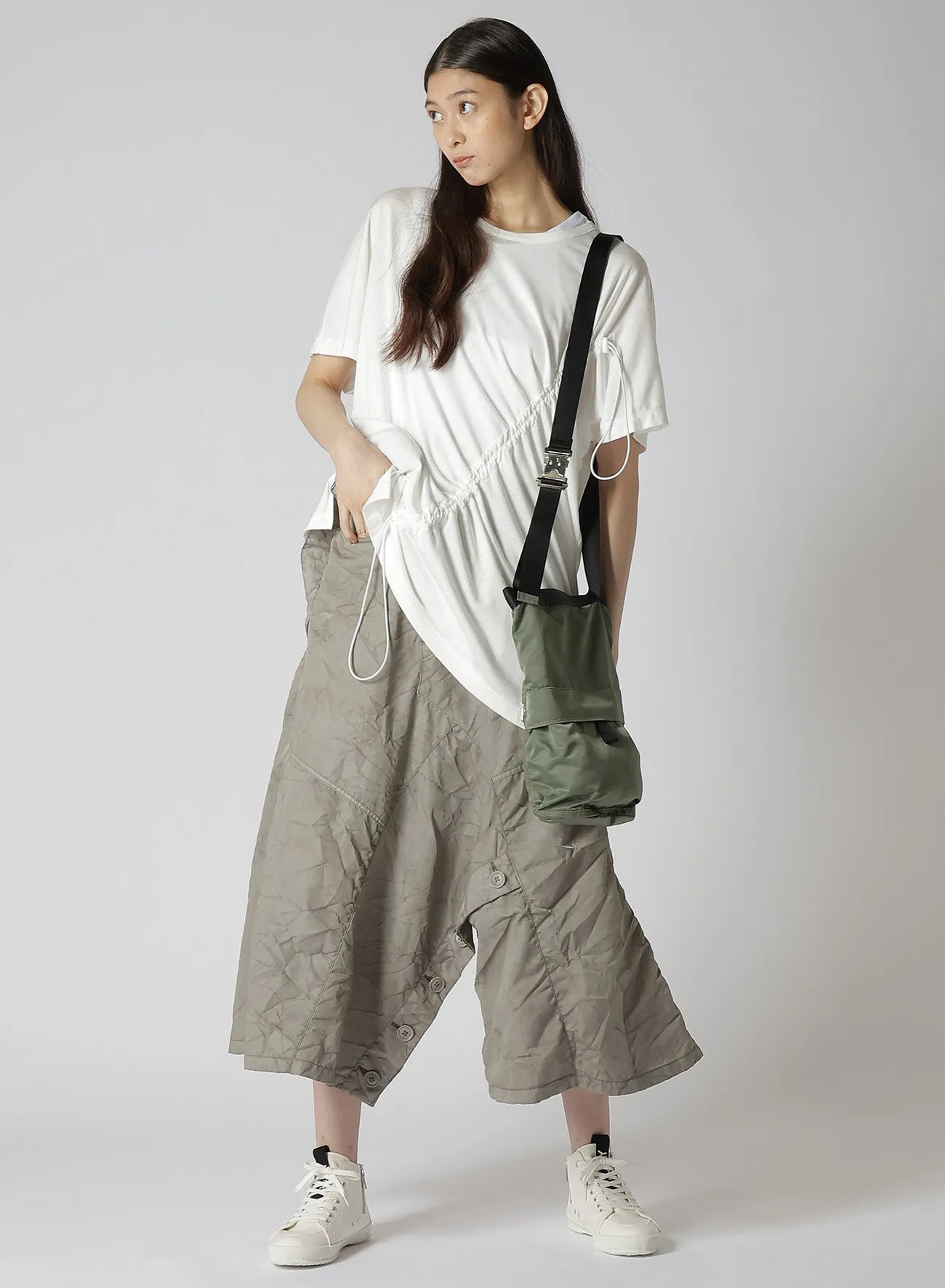 NYLON TWILL 2WAY MINI HELMET SHOULDER BAG sold by Yohji Yamamoto product image thumbnail 3