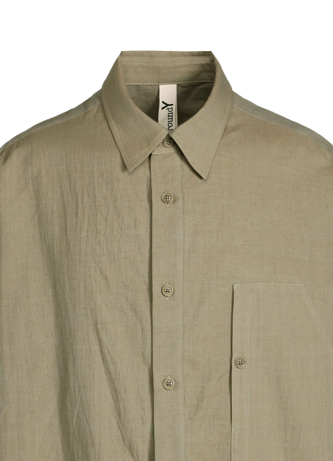CHAMBRAY LAWN DESIGN POCKET SHIRT sold by Yohji Yamamoto product image thumbnail 5
