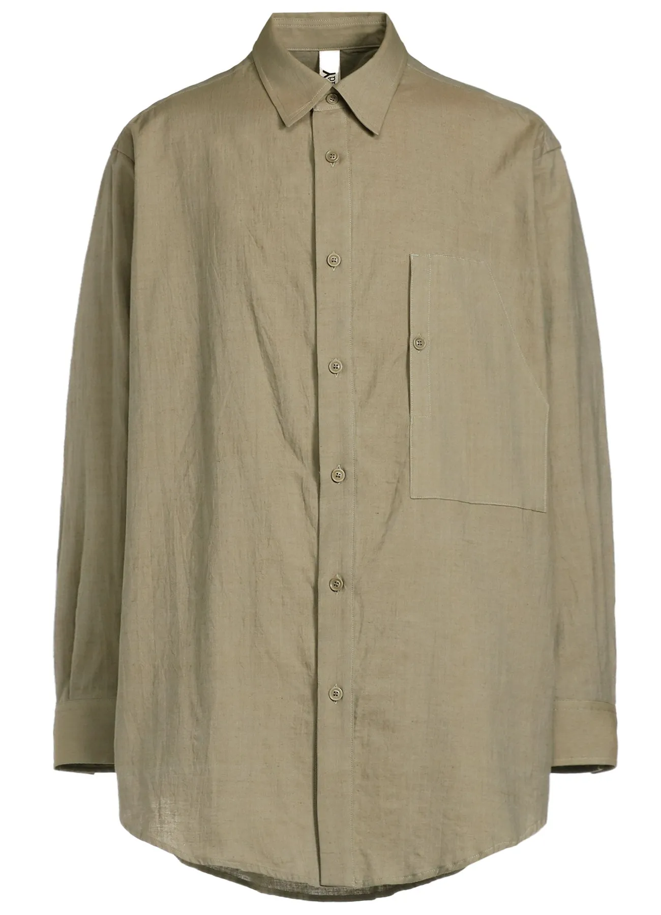 CHAMBRAY LAWN DESIGN POCKET SHIRT sold by Yohji Yamamoto product image thumbnail 2