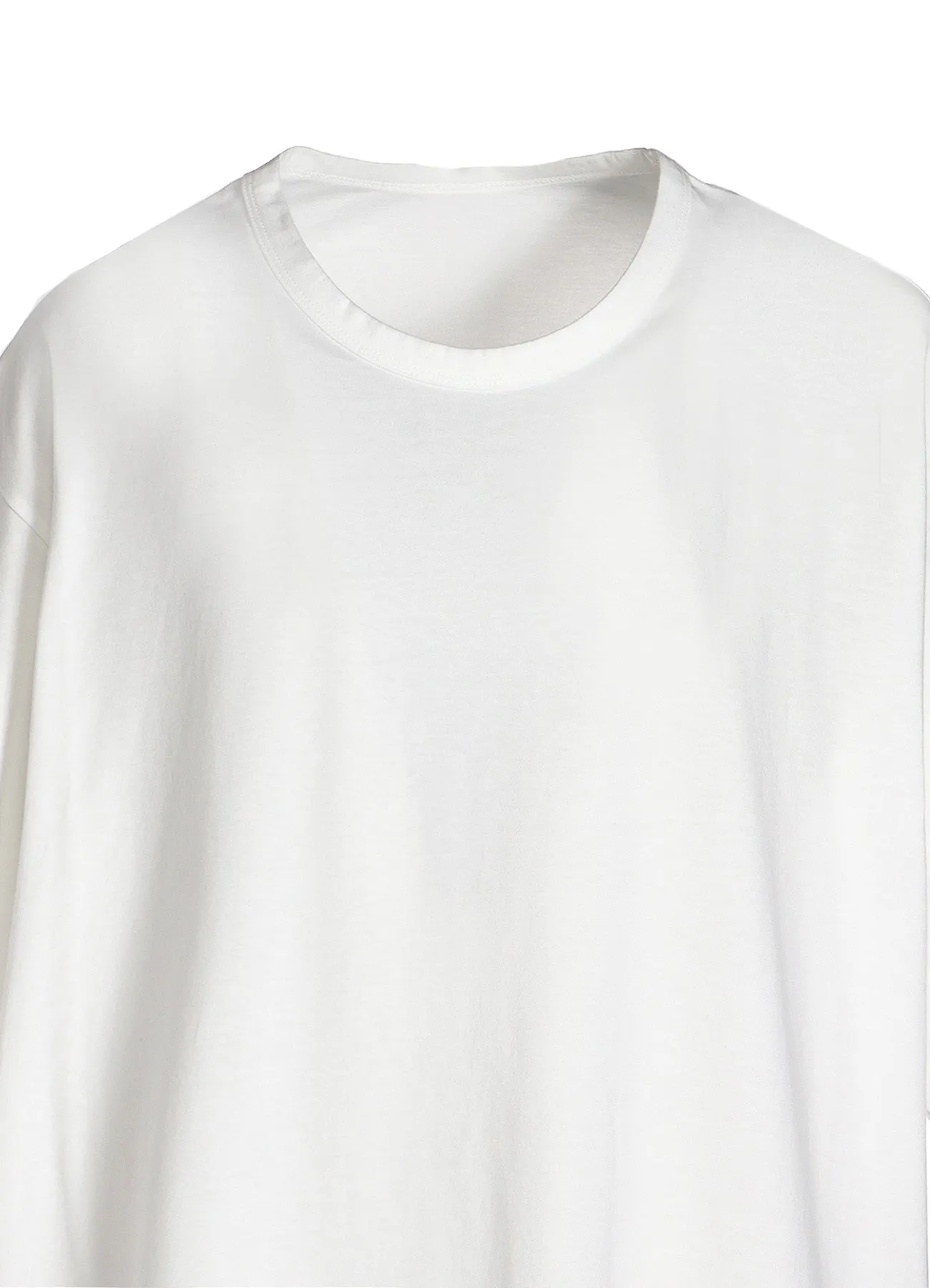 COTTON JERSEY ROUND HEM JUMBO SHORT SLEEVED T sold by Yohji Yamamoto product image thumbnail 5