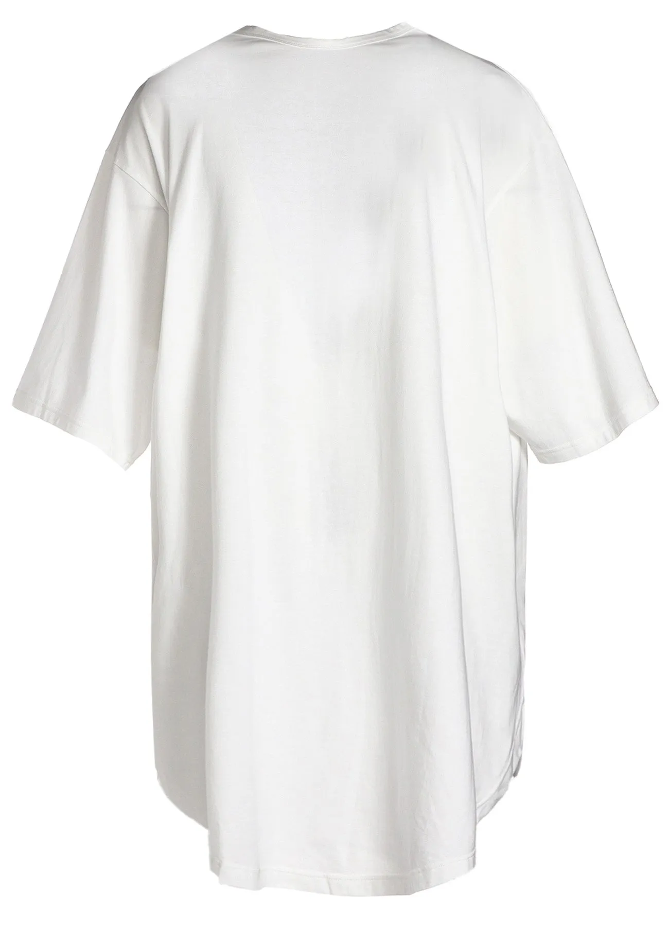 COTTON JERSEY ROUND HEM JUMBO SHORT SLEEVED T sold by Yohji Yamamoto product image thumbnail 4