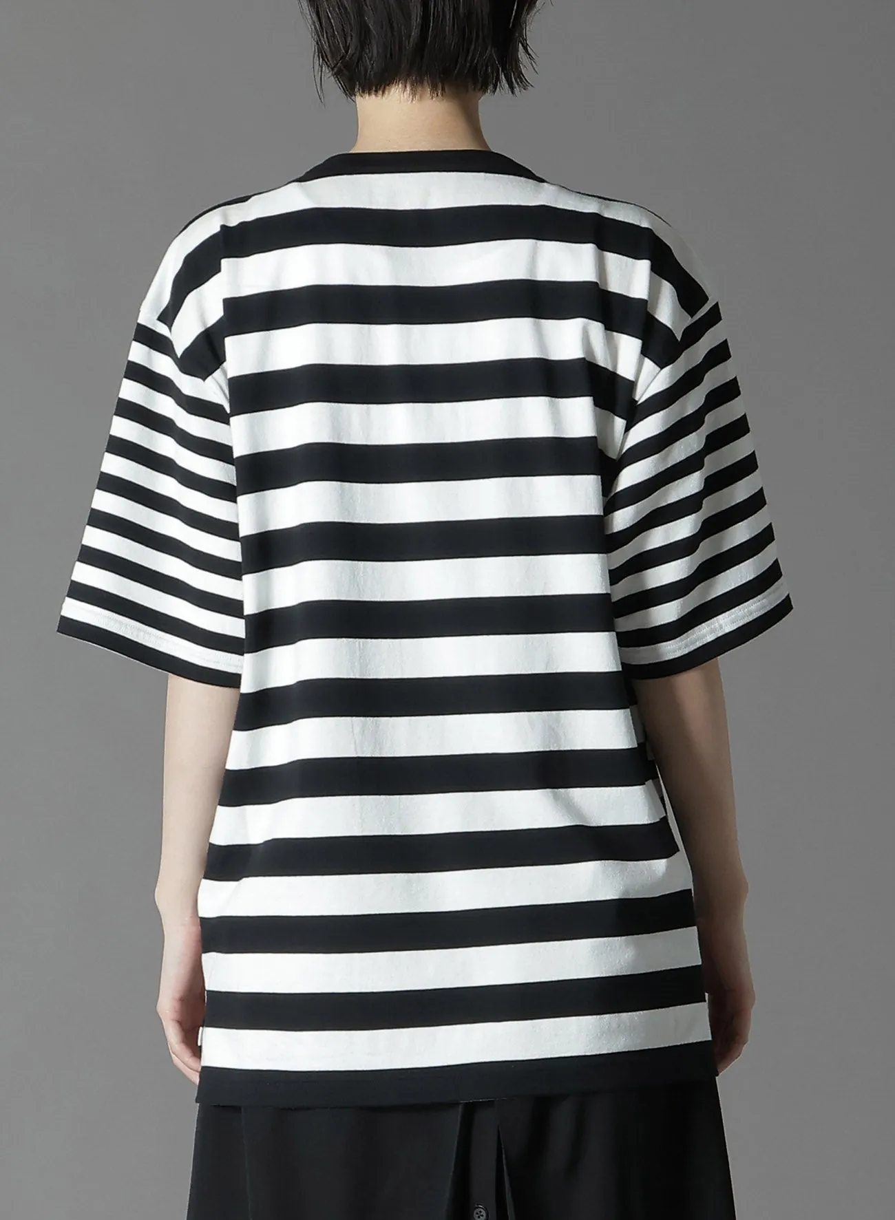 DIFFERENT LINES BORDER JERSEY GYLOGO TYPE-C GRAPHIC PRINT T-SHIRT sold by Yohji Yamamoto product image thumbnail 5